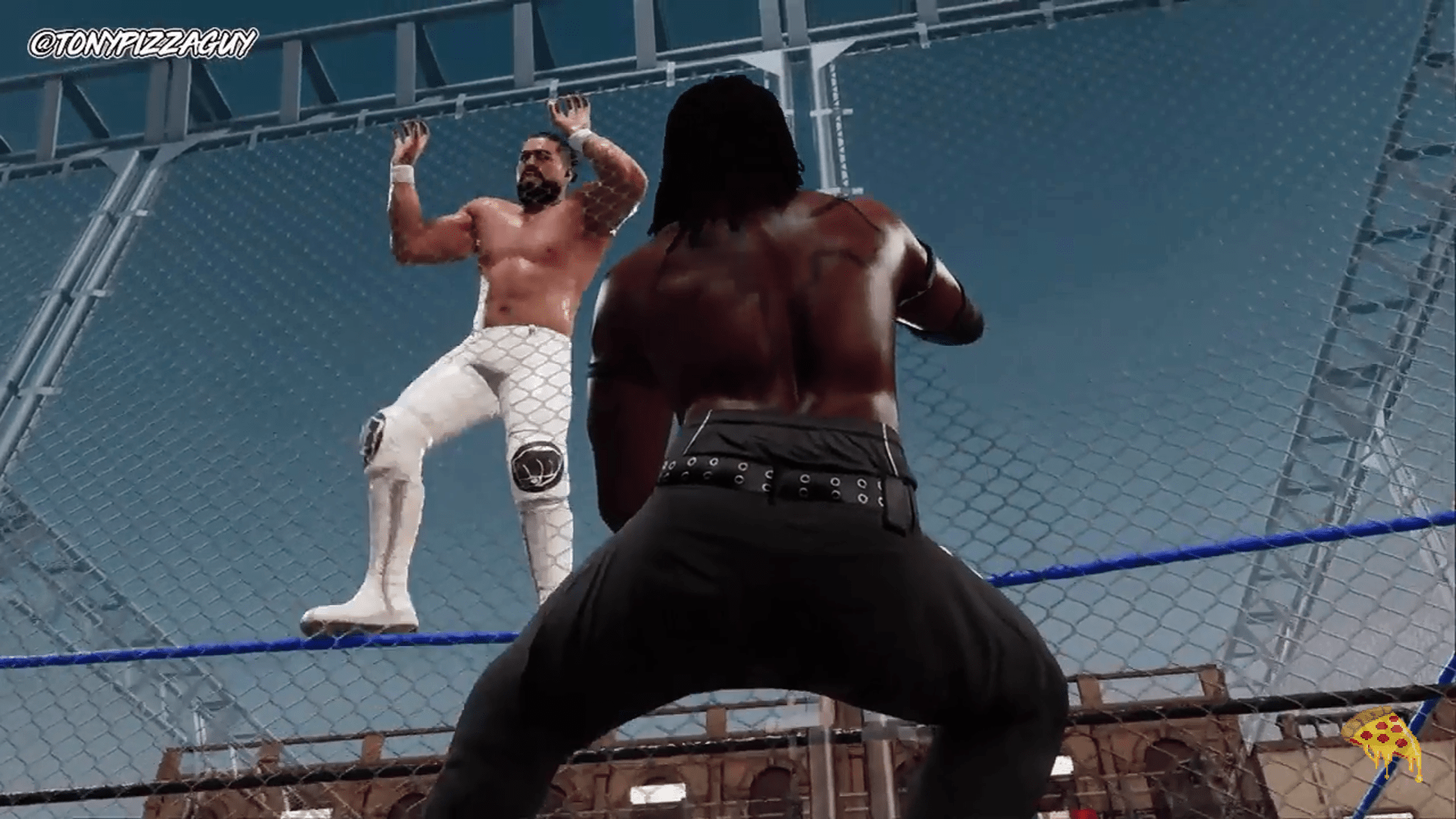 Steel cage interference!! OH GOD r/WWEGames