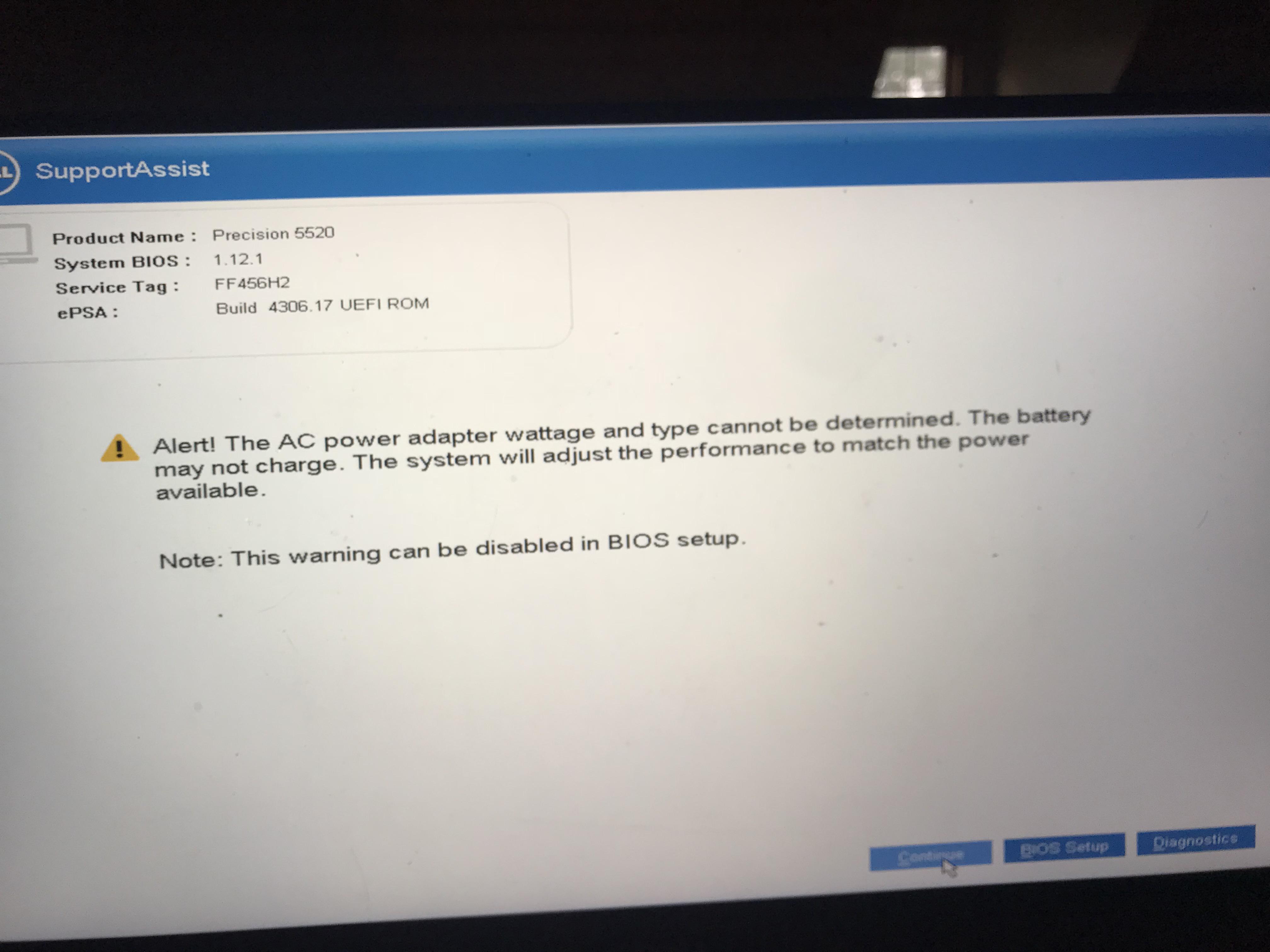 Been getting this error when I turn on my laptop and the computer stays