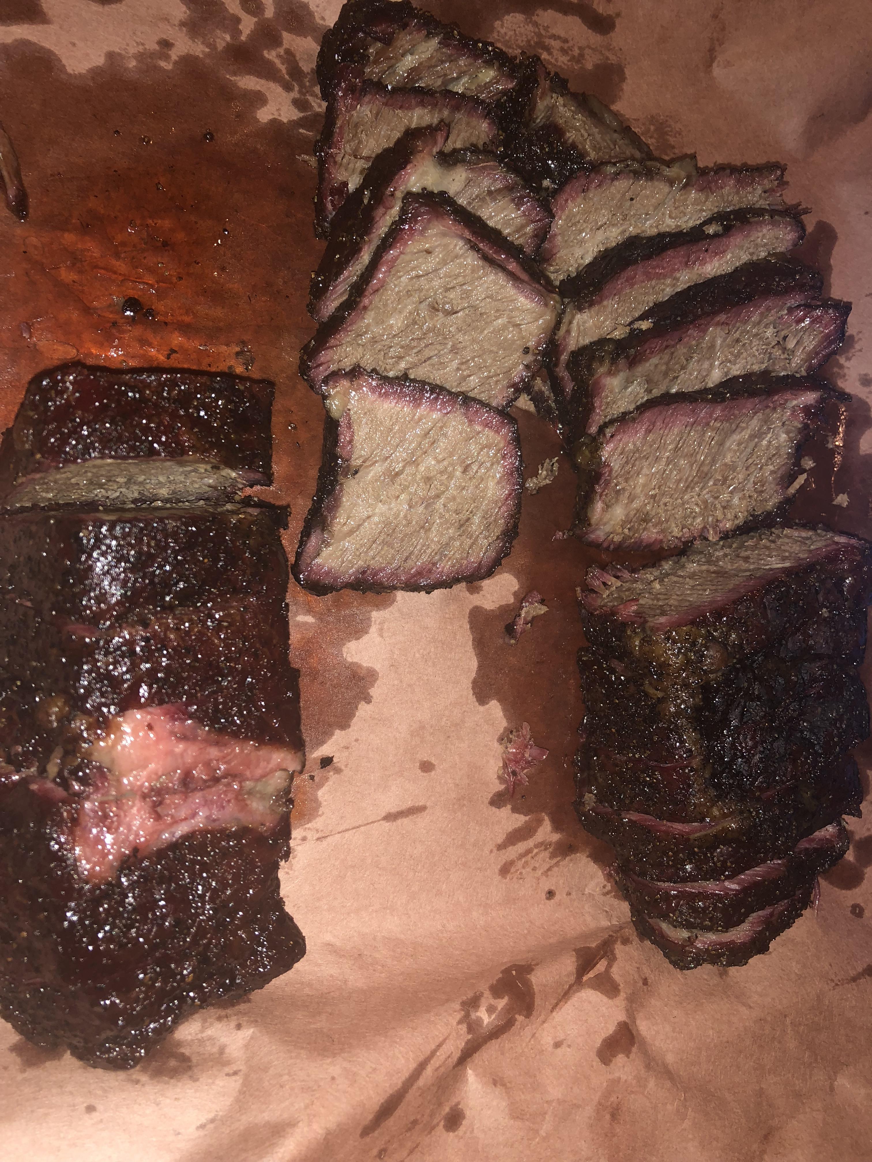 So these came out awesome. Boneless short ribs smoked at 250 for 6.5