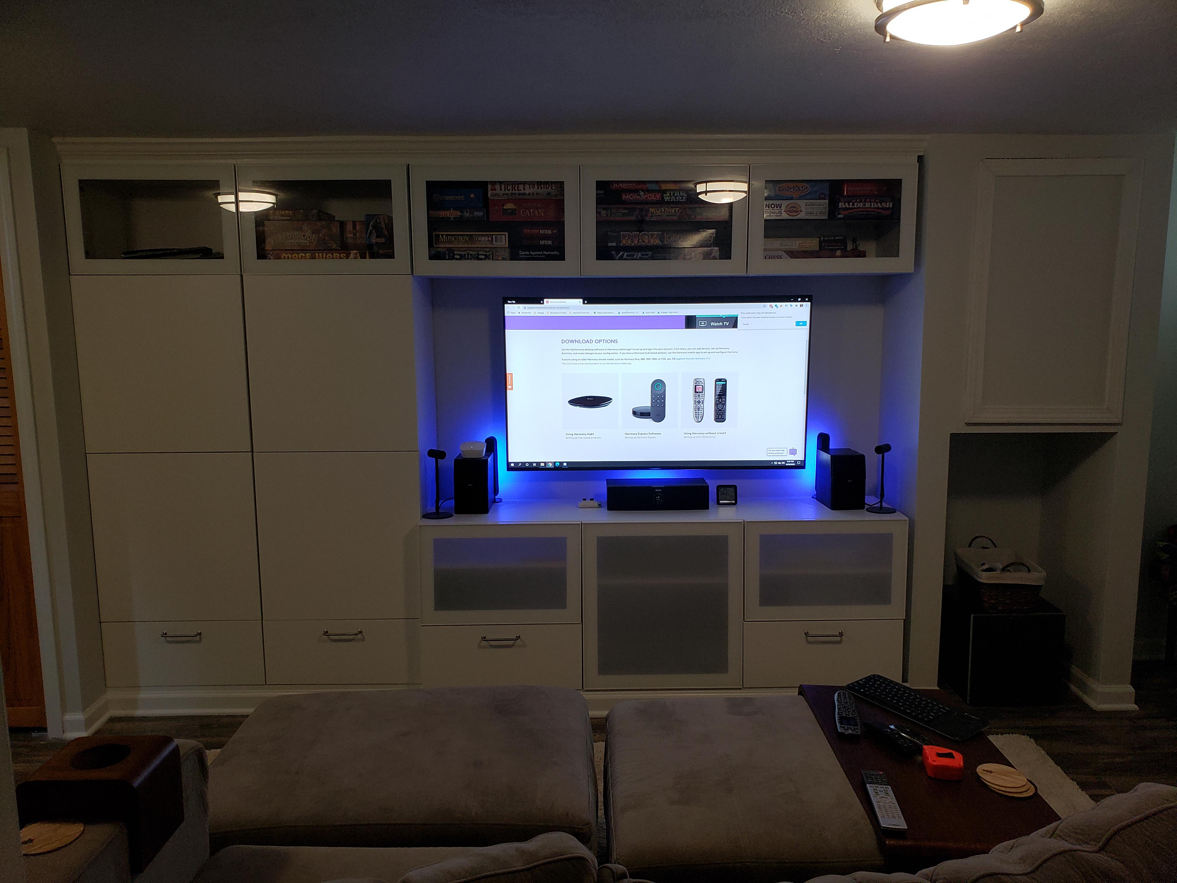 Opinion wanted delete center channel to make room for 65"?? r