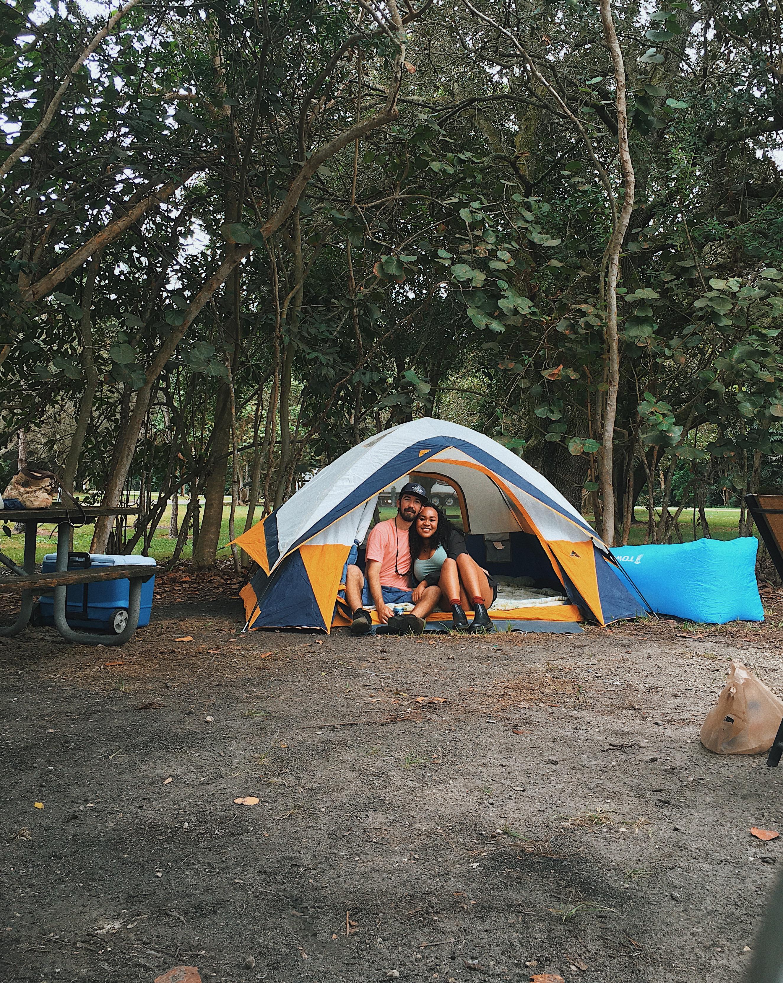 took my girlfriend camping for the first time follow up 🍃🦝 r/camping