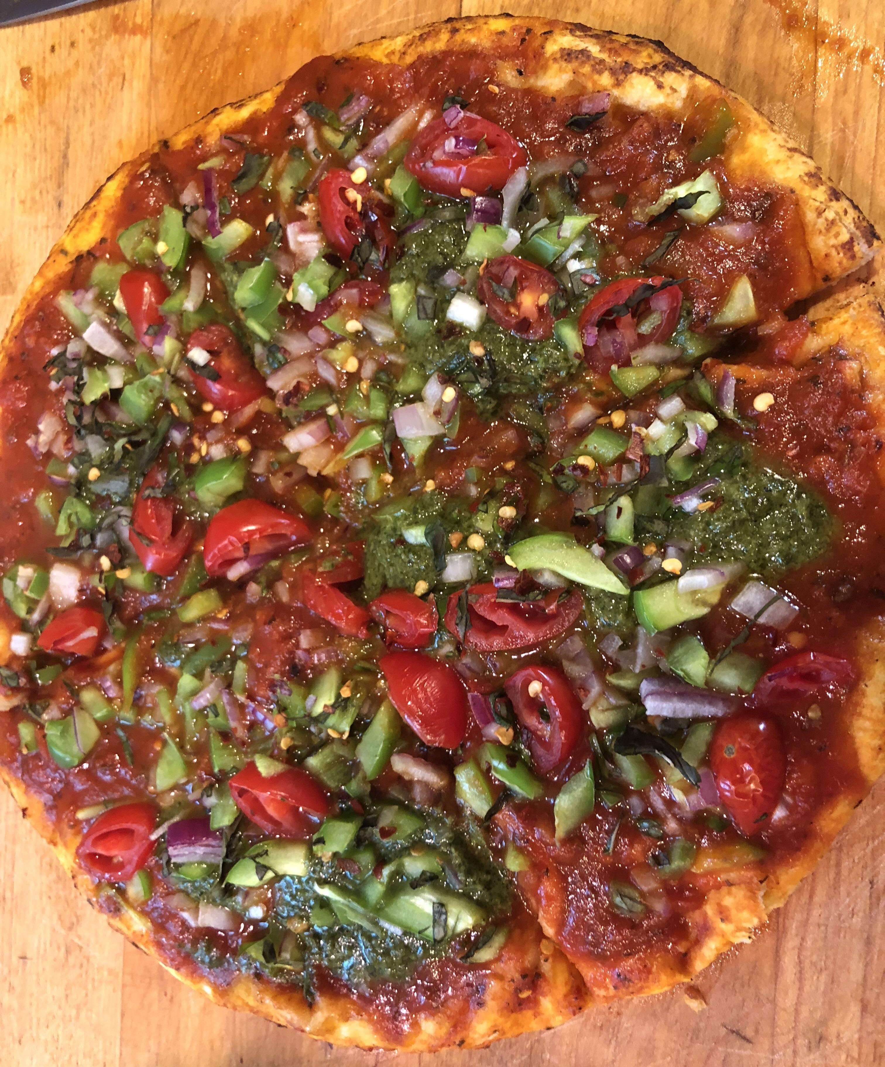 Heavy on the sauce pizza r/vegan