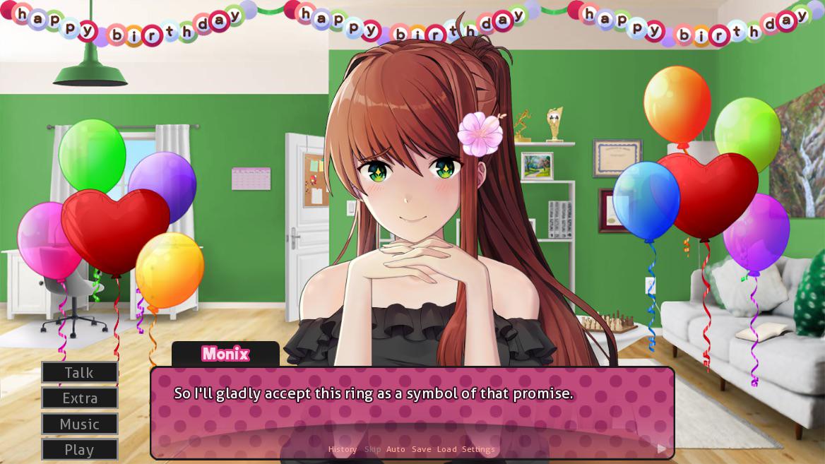 I gave my monika the promise ring on her birthday MASFandom