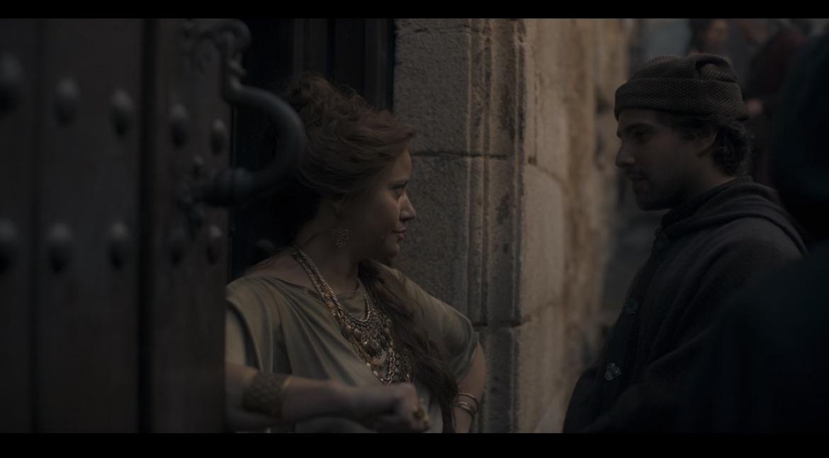 In Episode 09, the lady at the brothel was the drama teacher of Fabien Frankel (Ser Criston Cole