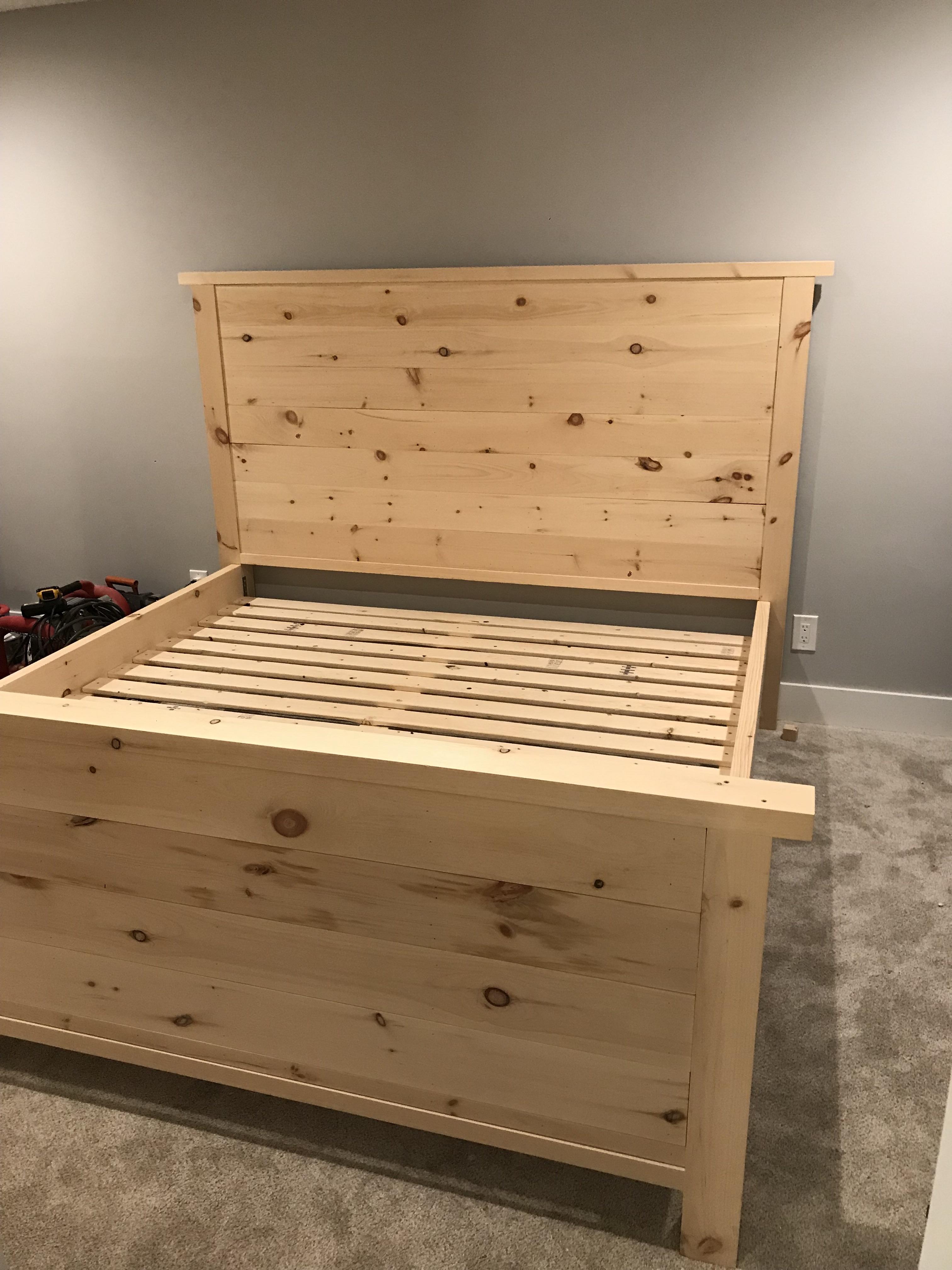 Just need to decide what finish to use. First furniture project. King