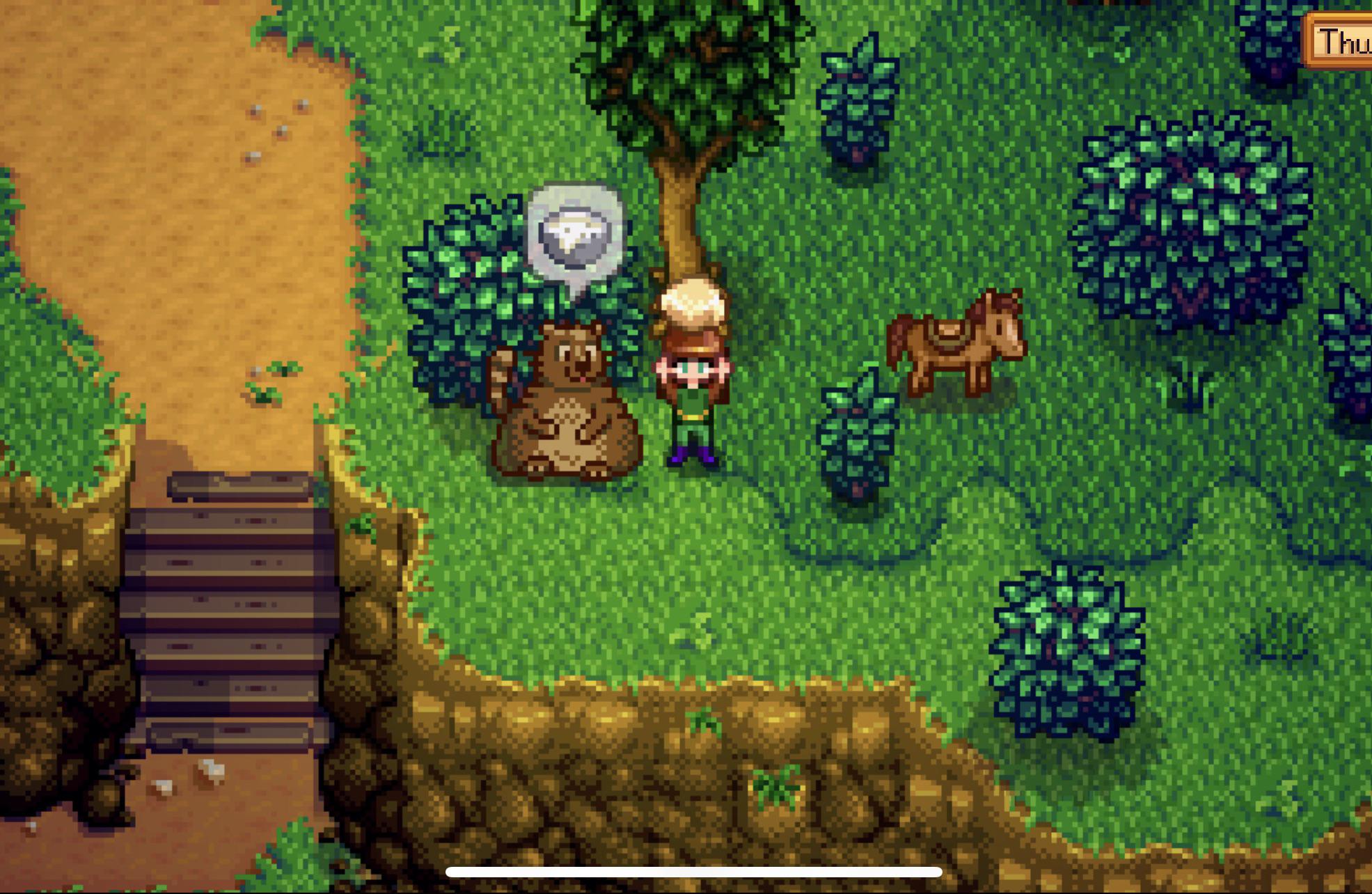 What does the bear want? It’s not the cheese and I can’t see what he wants listed on any info