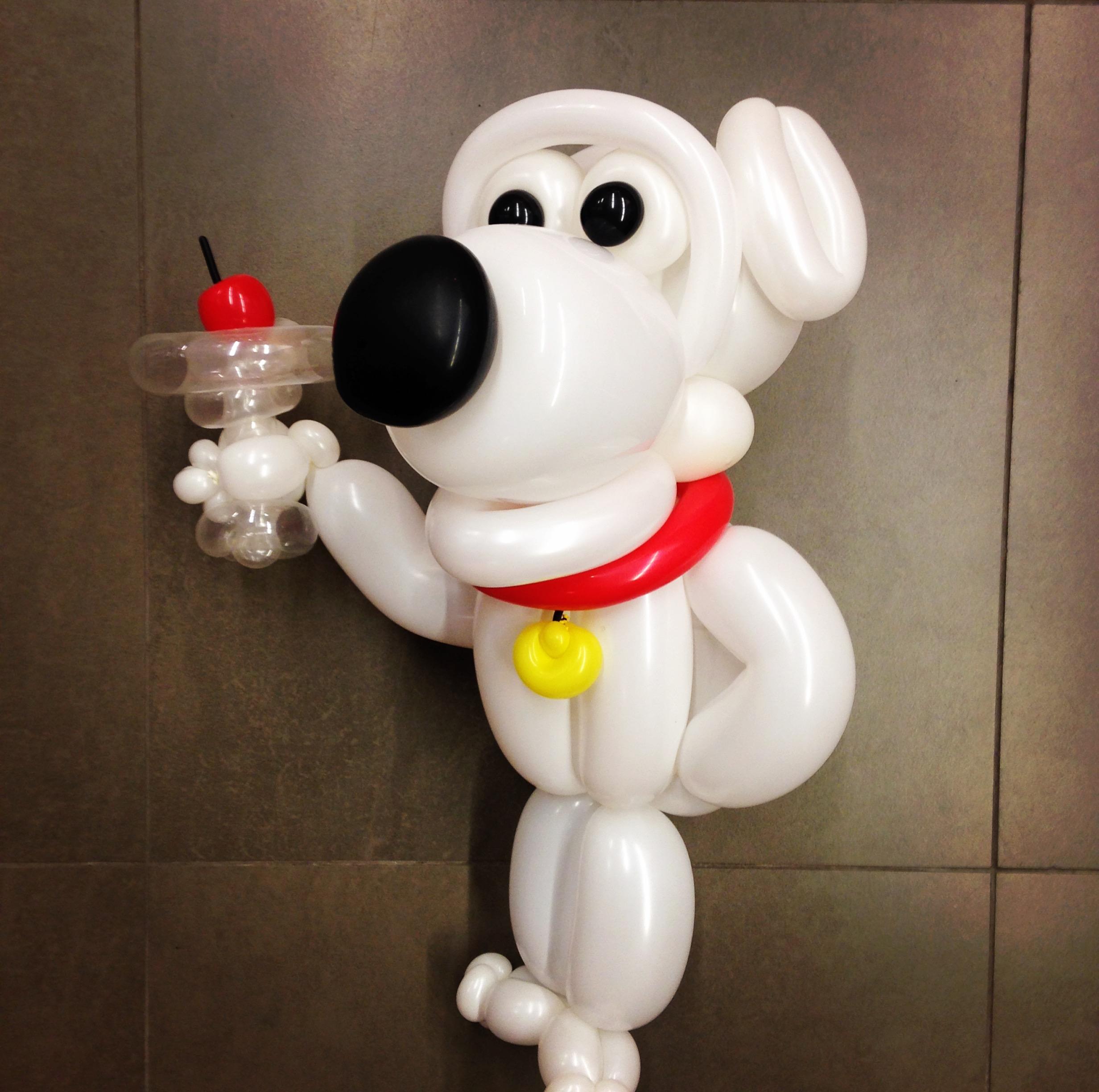 Brian Griffin made from balloons. r/familyguy