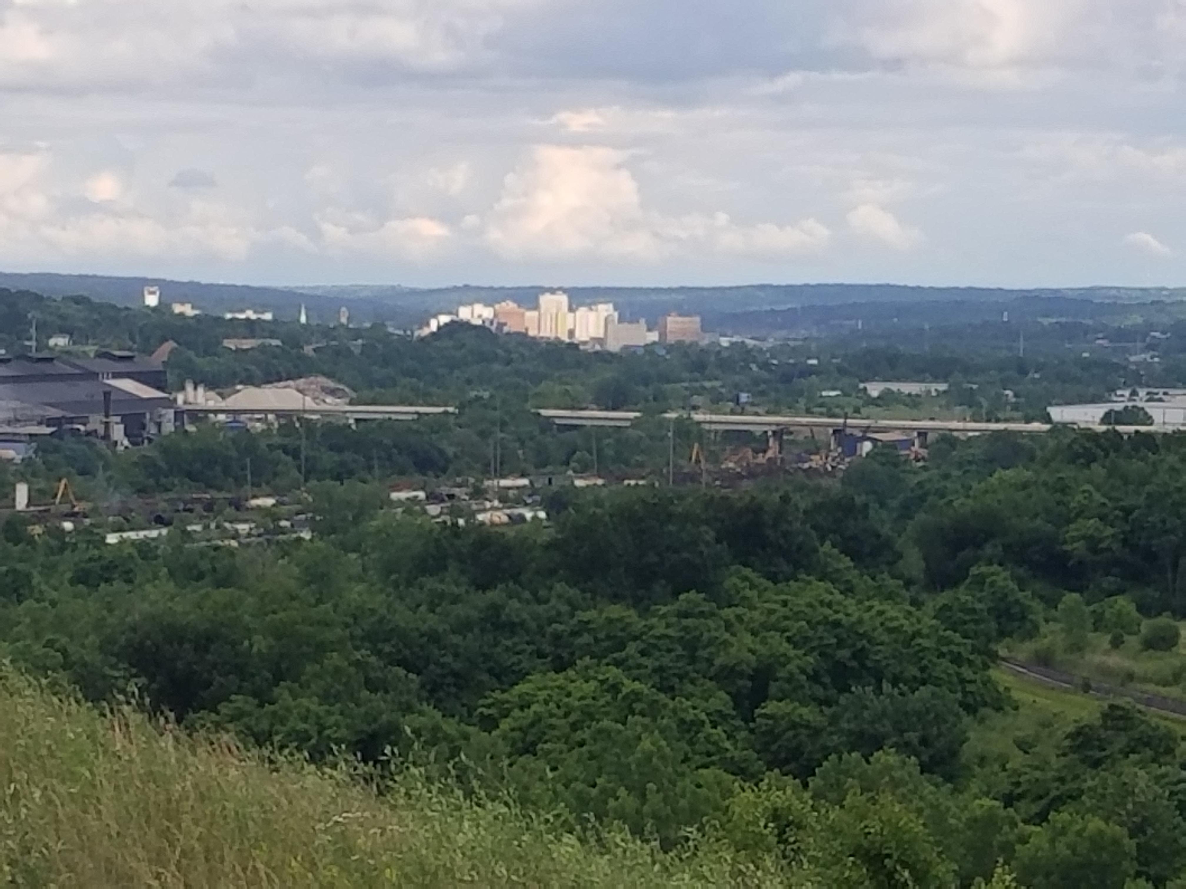 Looking at Youngstown, Ohio from a hill in Girard, OH. r/Ohio