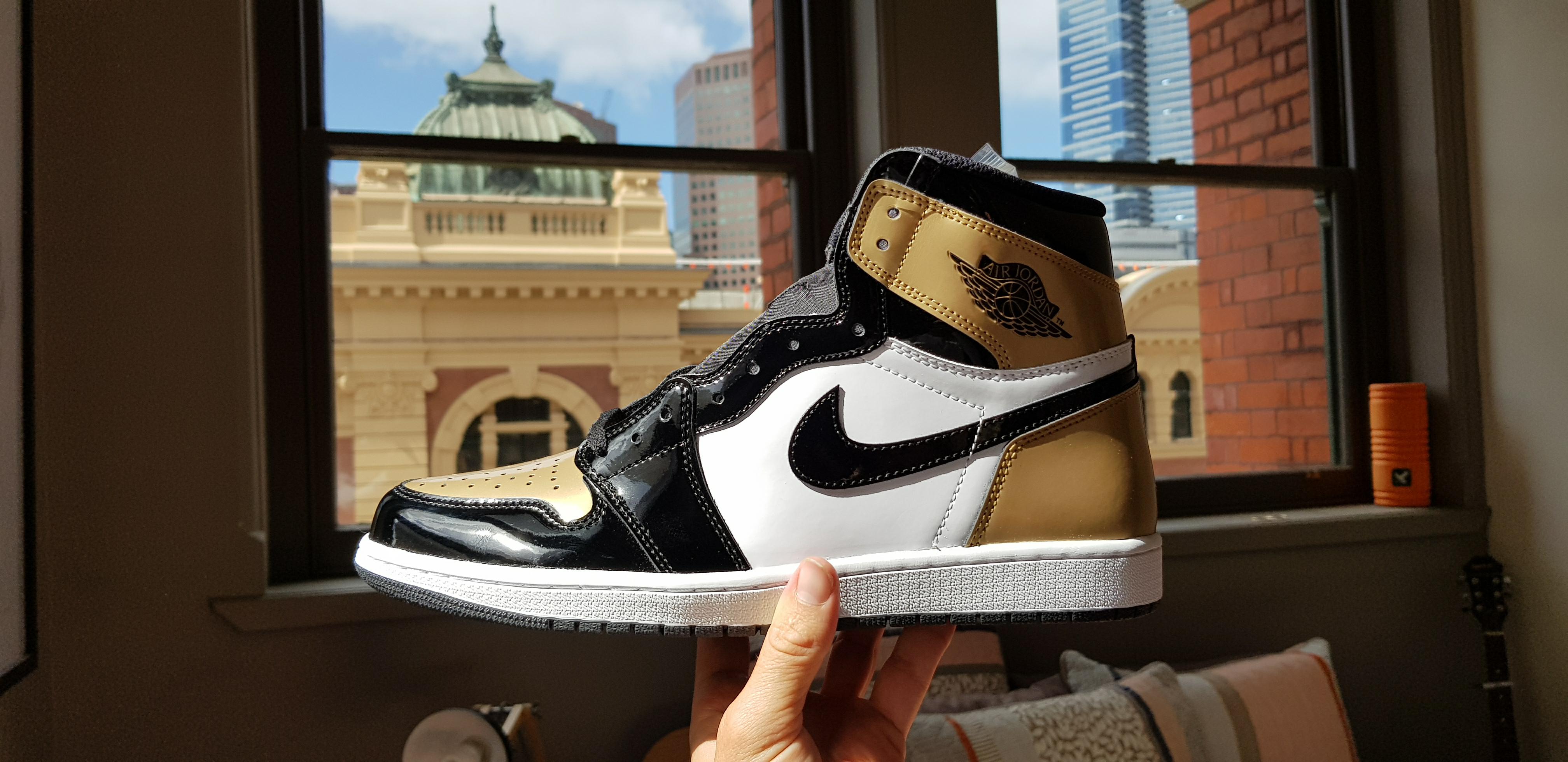 Bought my first Jordan today. Retro High Gold Toe 1's r/Sneakers
