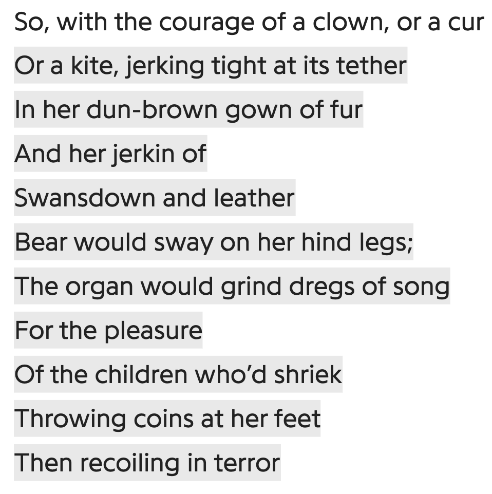 This is one of her most astounding verses imo. The alliteration