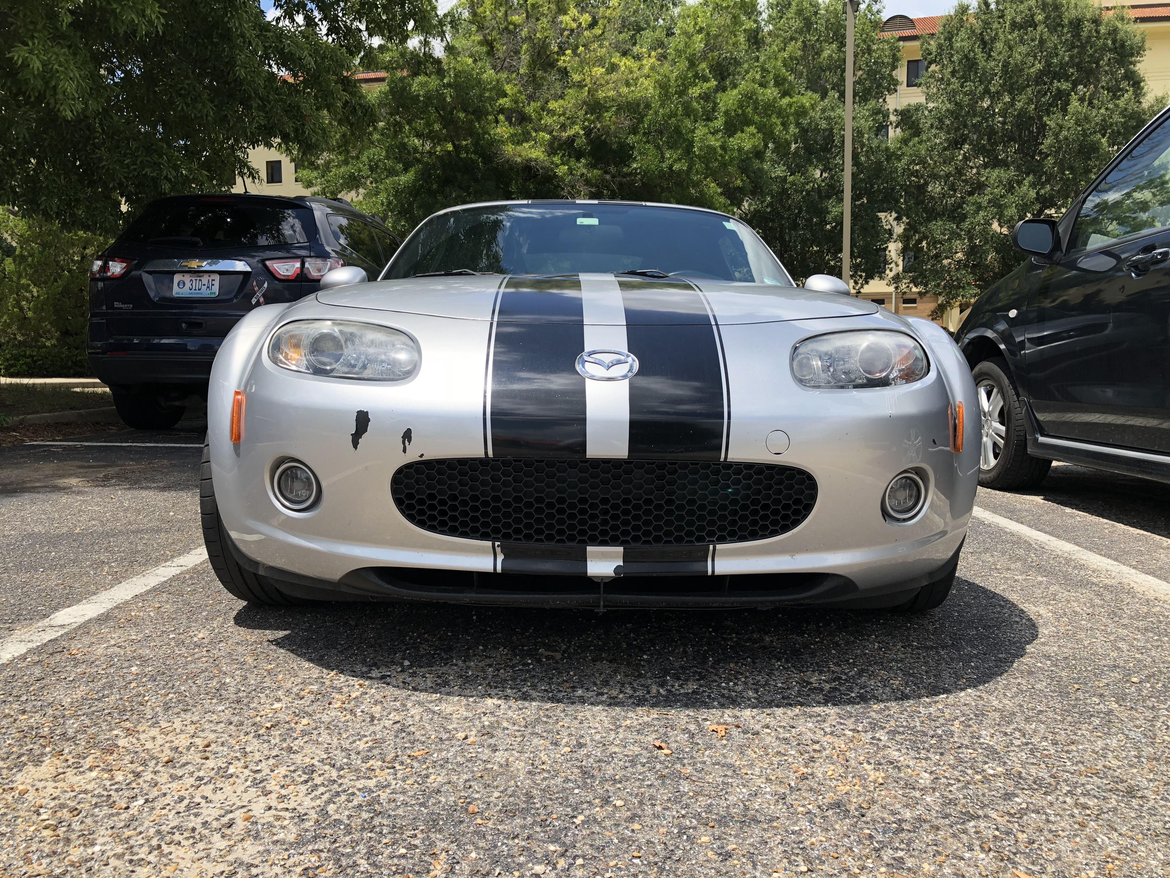 Paint badly chipping off bumper after road trip. Any clue how I can fix this, and prevent it