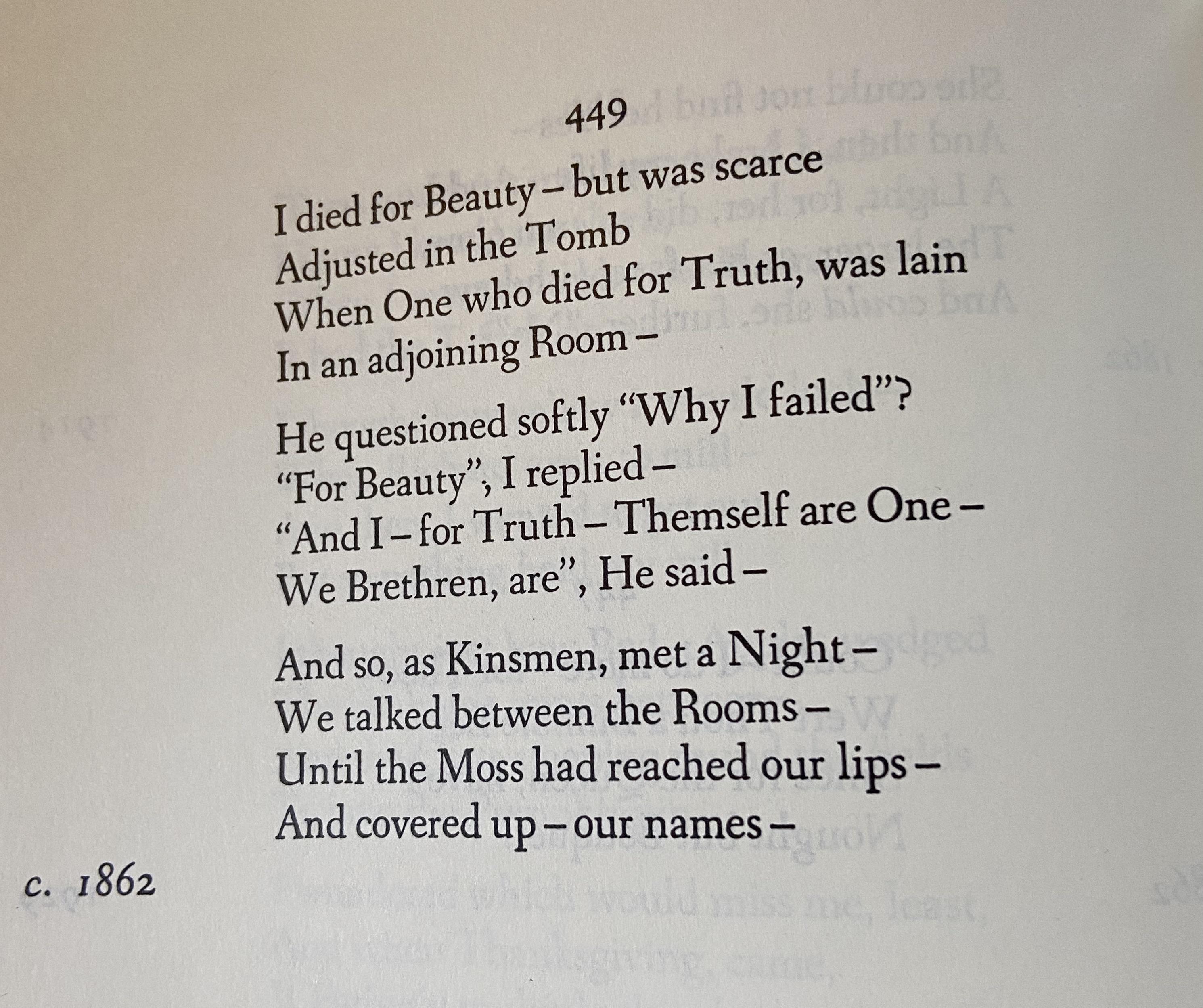 I love Emily Dickinson (from “The Complete Poems of Emily Dickinson