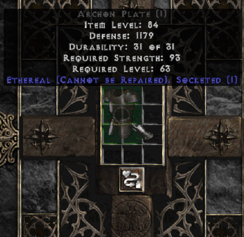 Finally found my perfect Eth Archon Plate! r/diablo2
