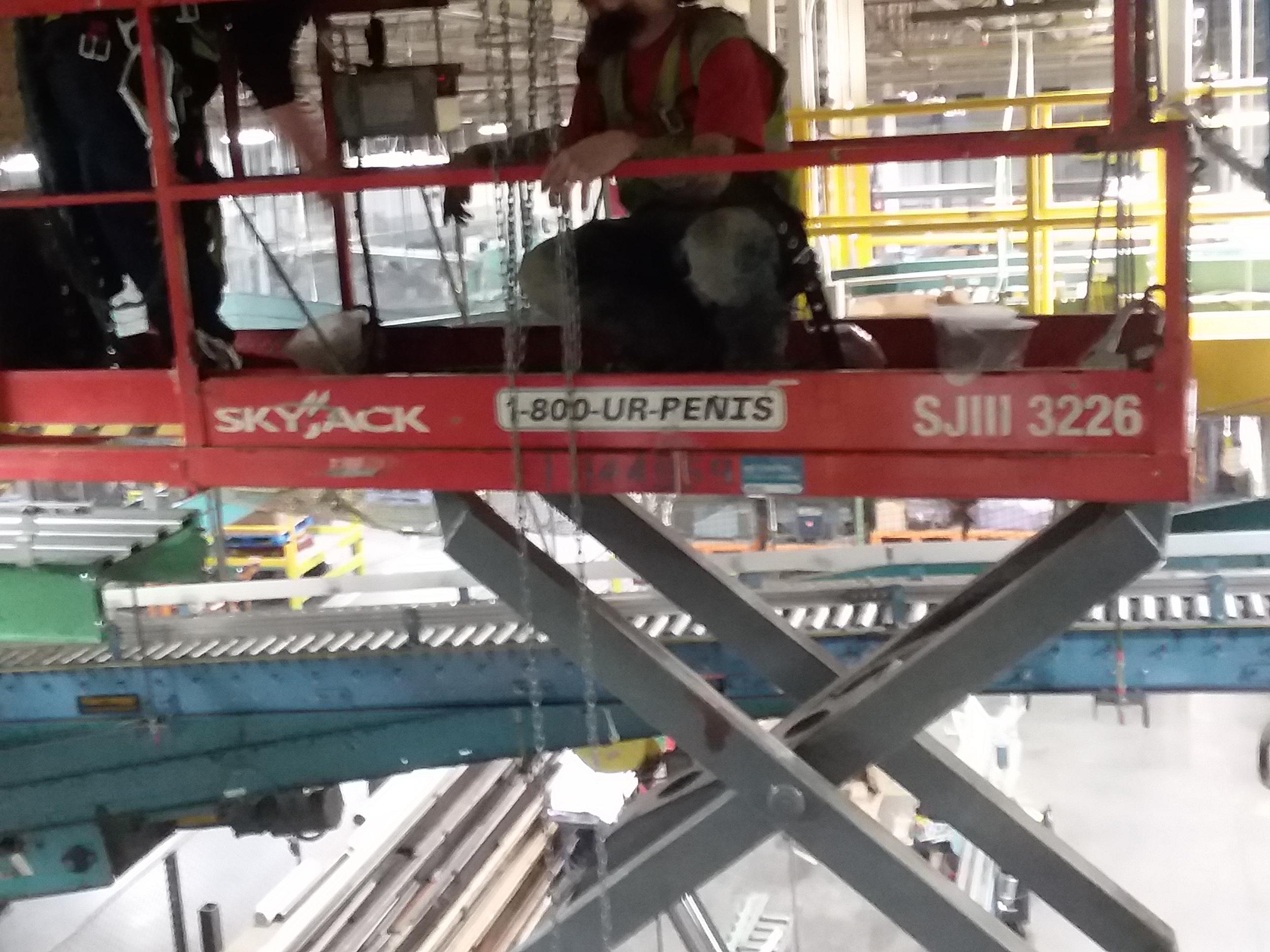 Seen on the United Rentals lift that was working beside me today. r/OSHA