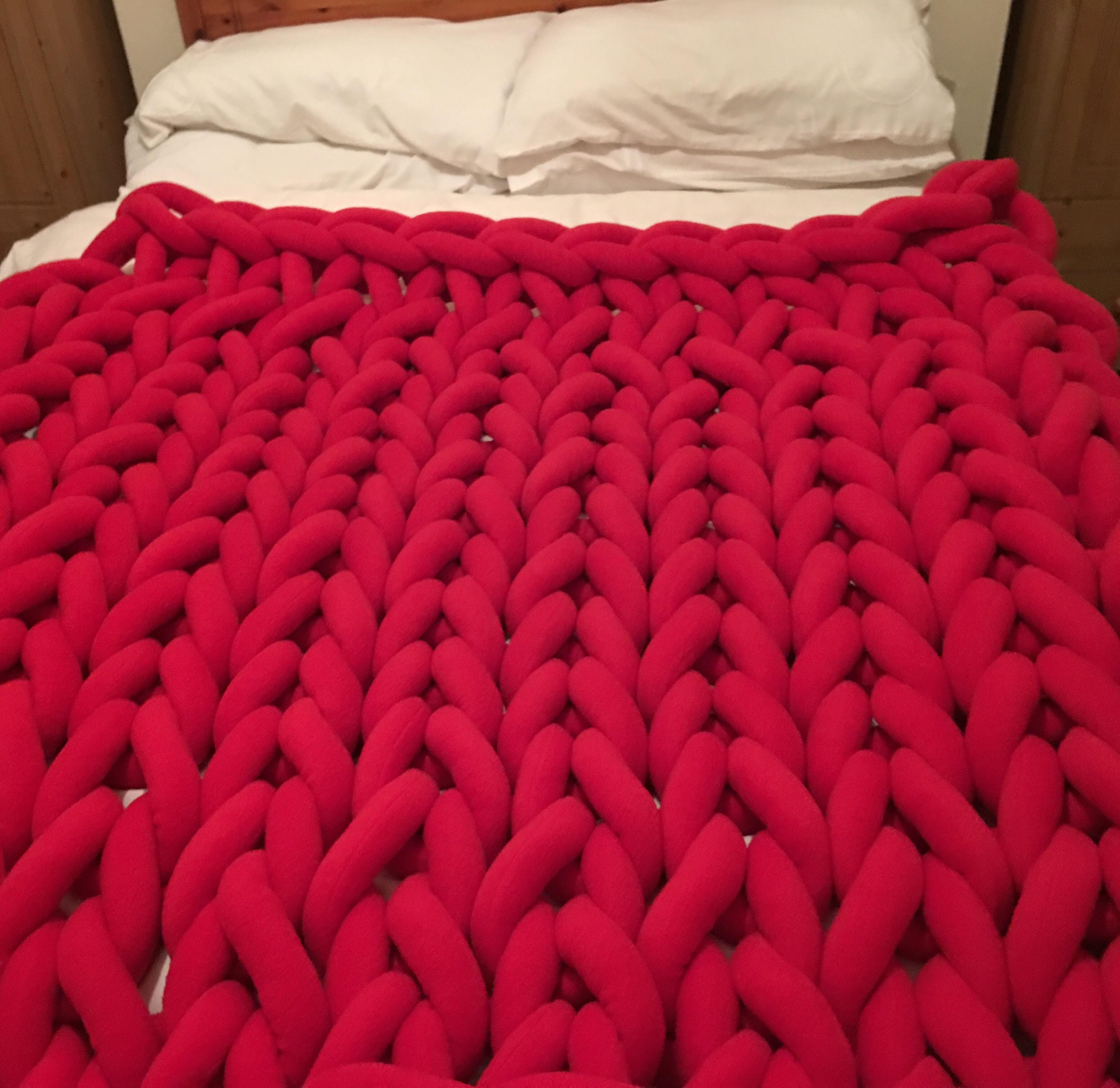 For those who were interested in what I would make out of my giant yarn