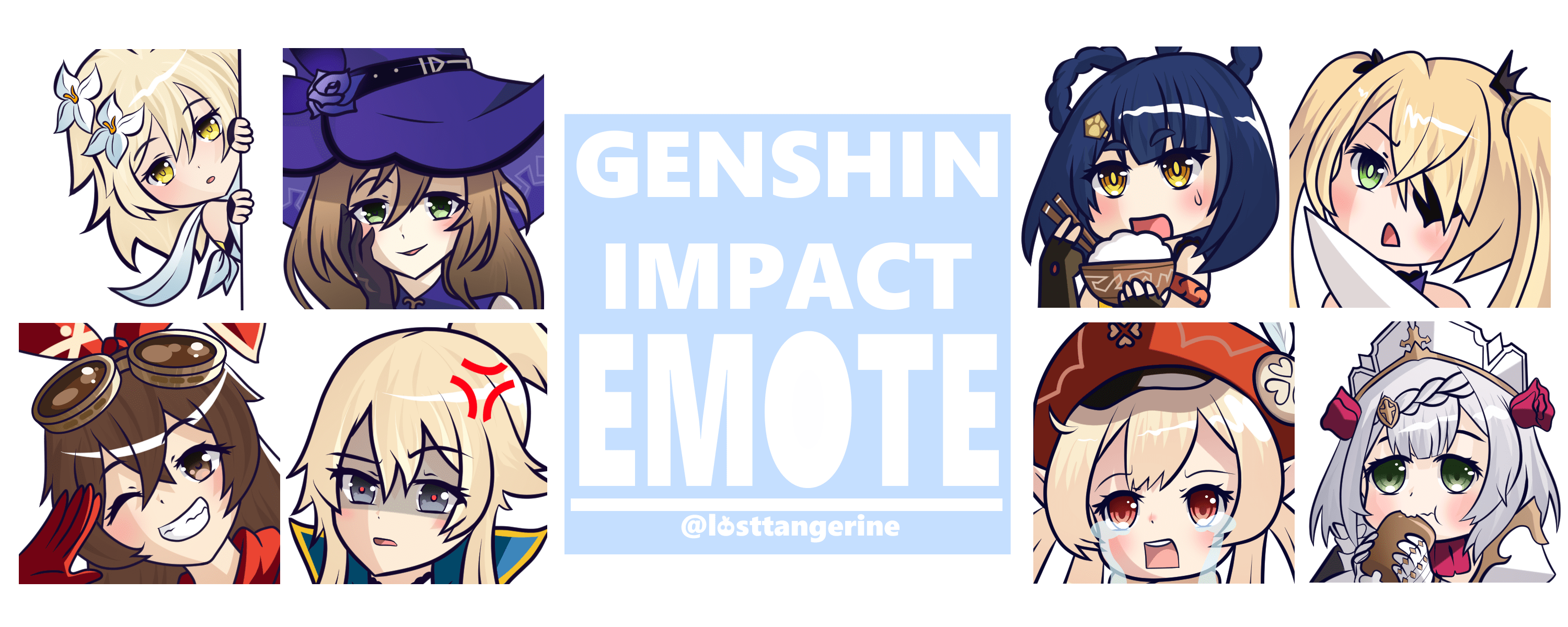 Genshin Impact Here are some different style emotes that I'd worked on! Genshin_Impact