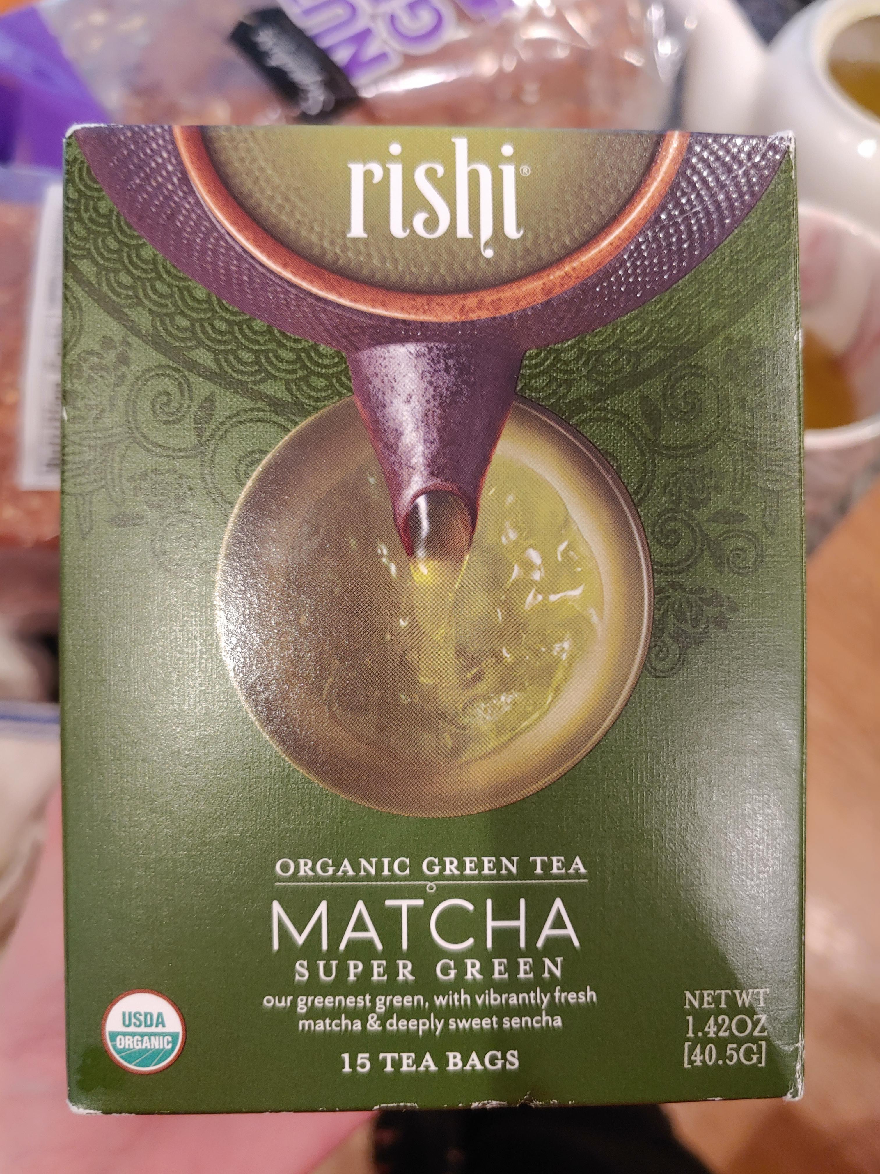 Really love these Rishi Matcha tea bags, but could someone me