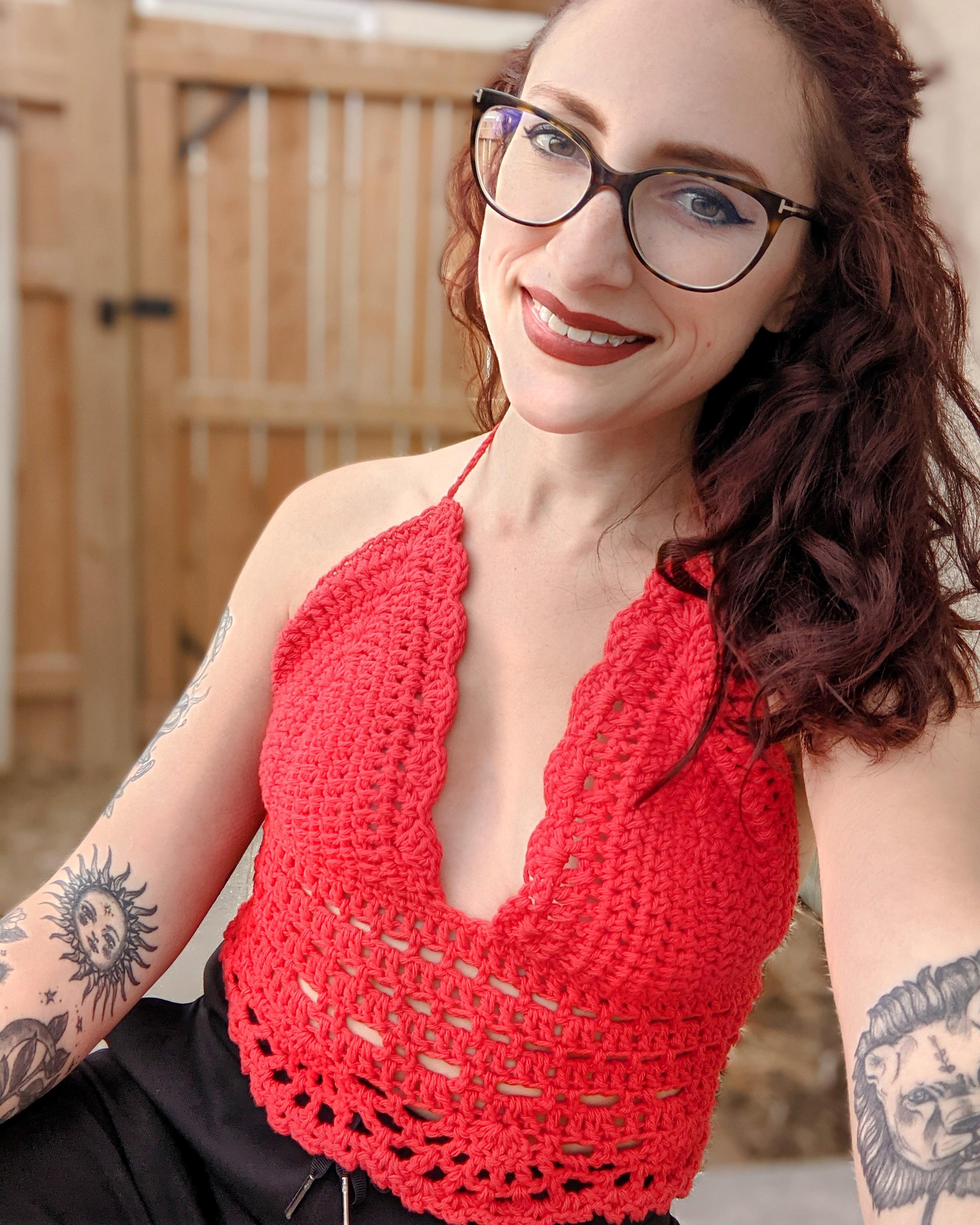Daisy top crochet