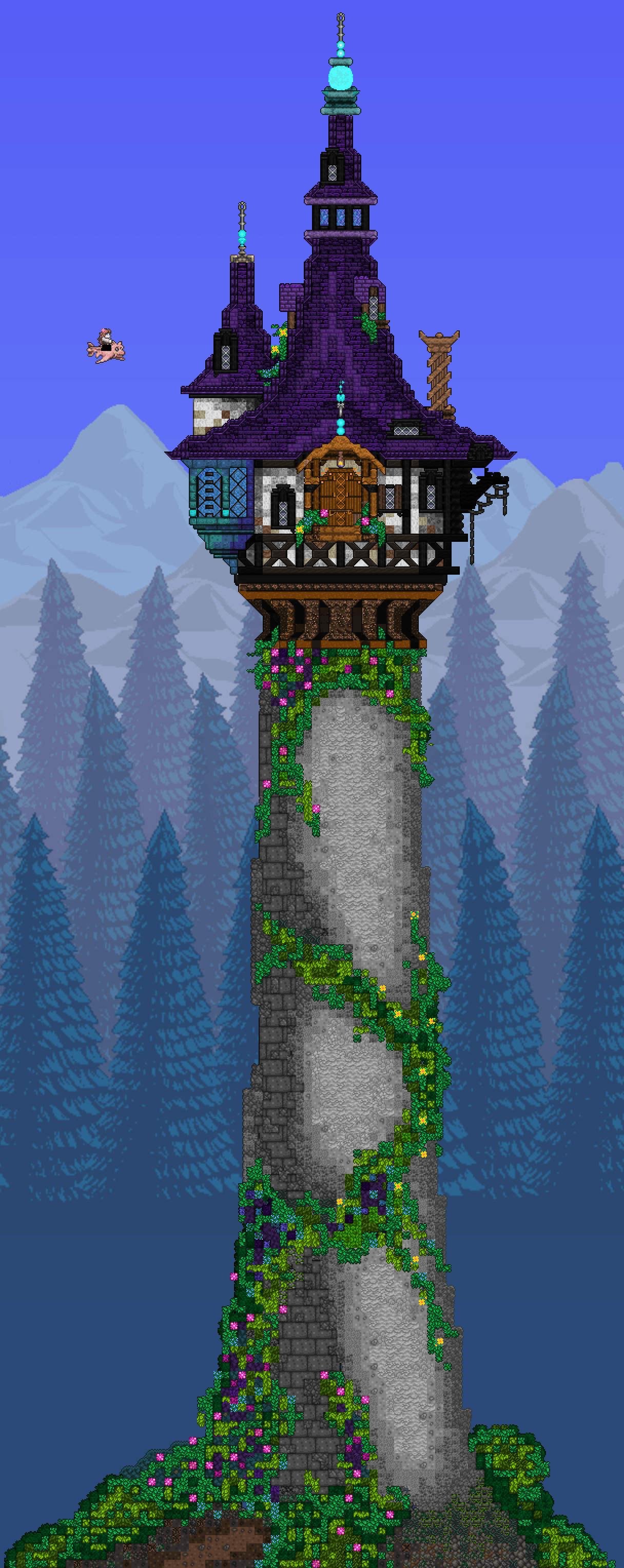 Practiced texturing and gradients with this one, open for feedback D r/TerrariaDesign