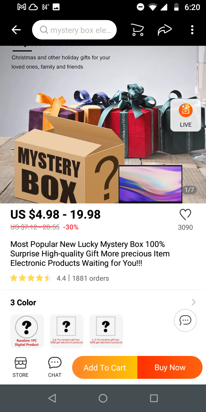 Has anyone purchased mystery box from this seller? If so are the gifts