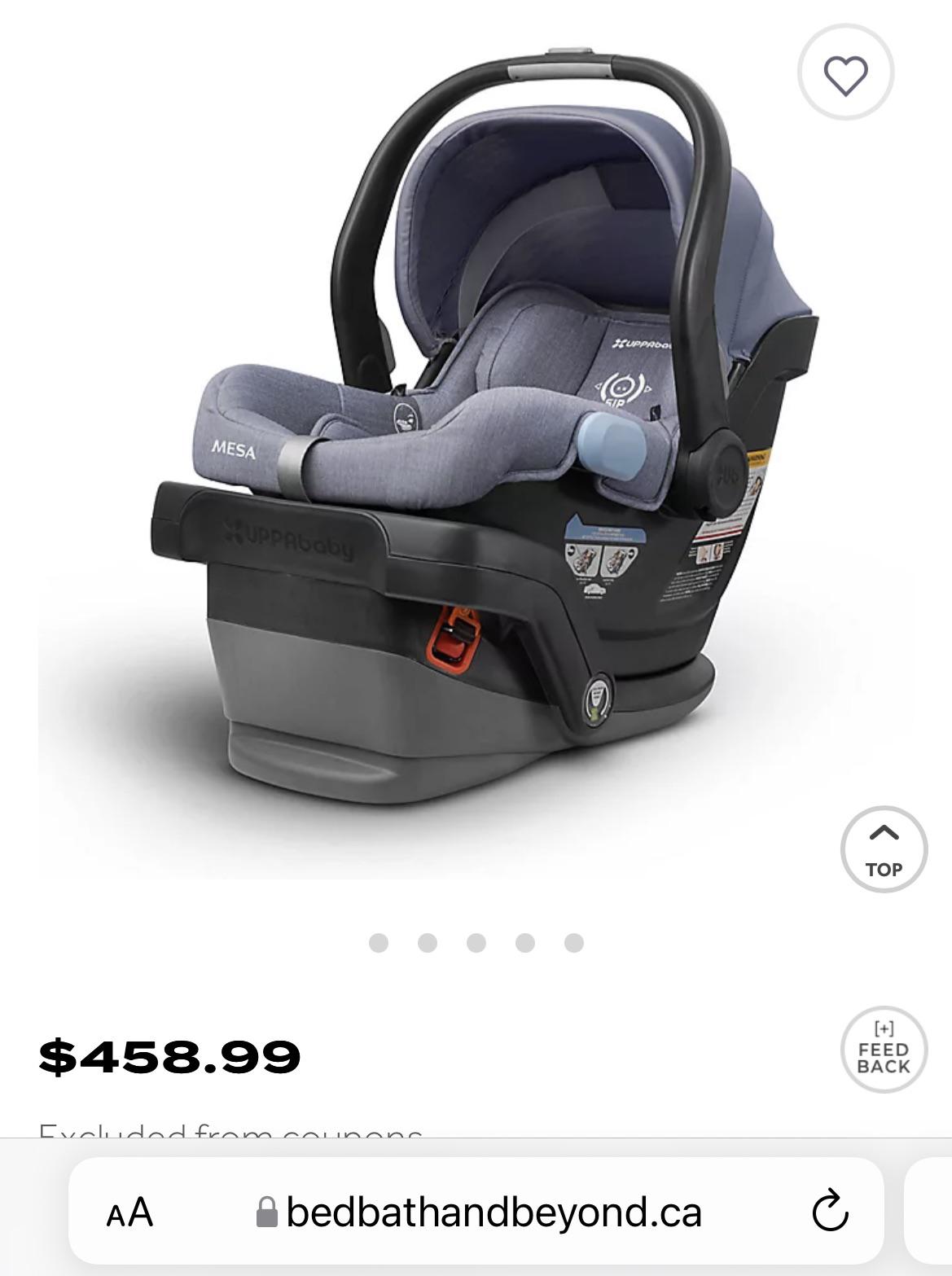 Uppababy Mesa on sale at Buy Buy Baby r/BabyBumpsCanada