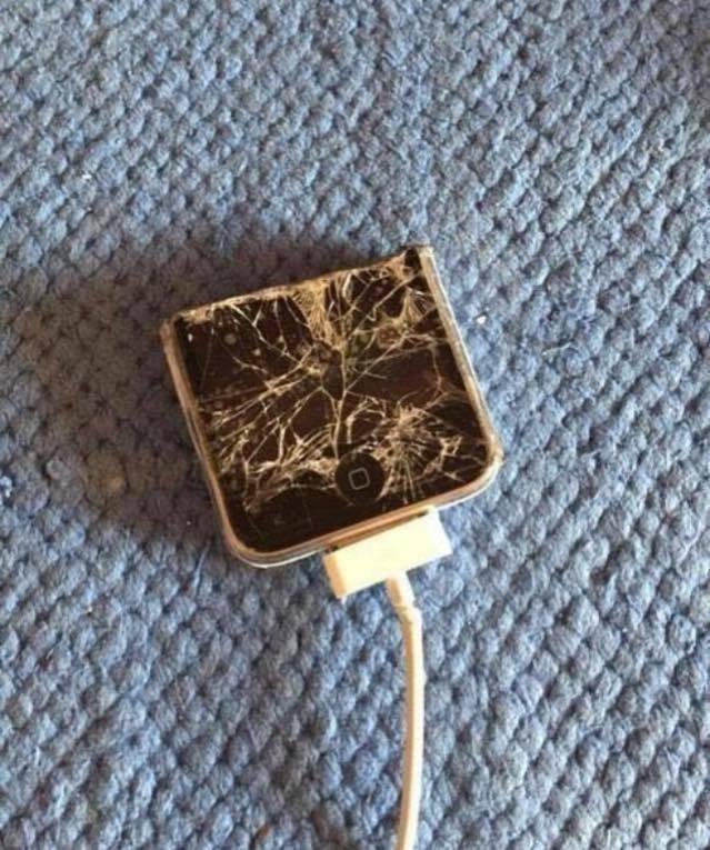 Maybe leave it charging overnight? r/techsupportgore
