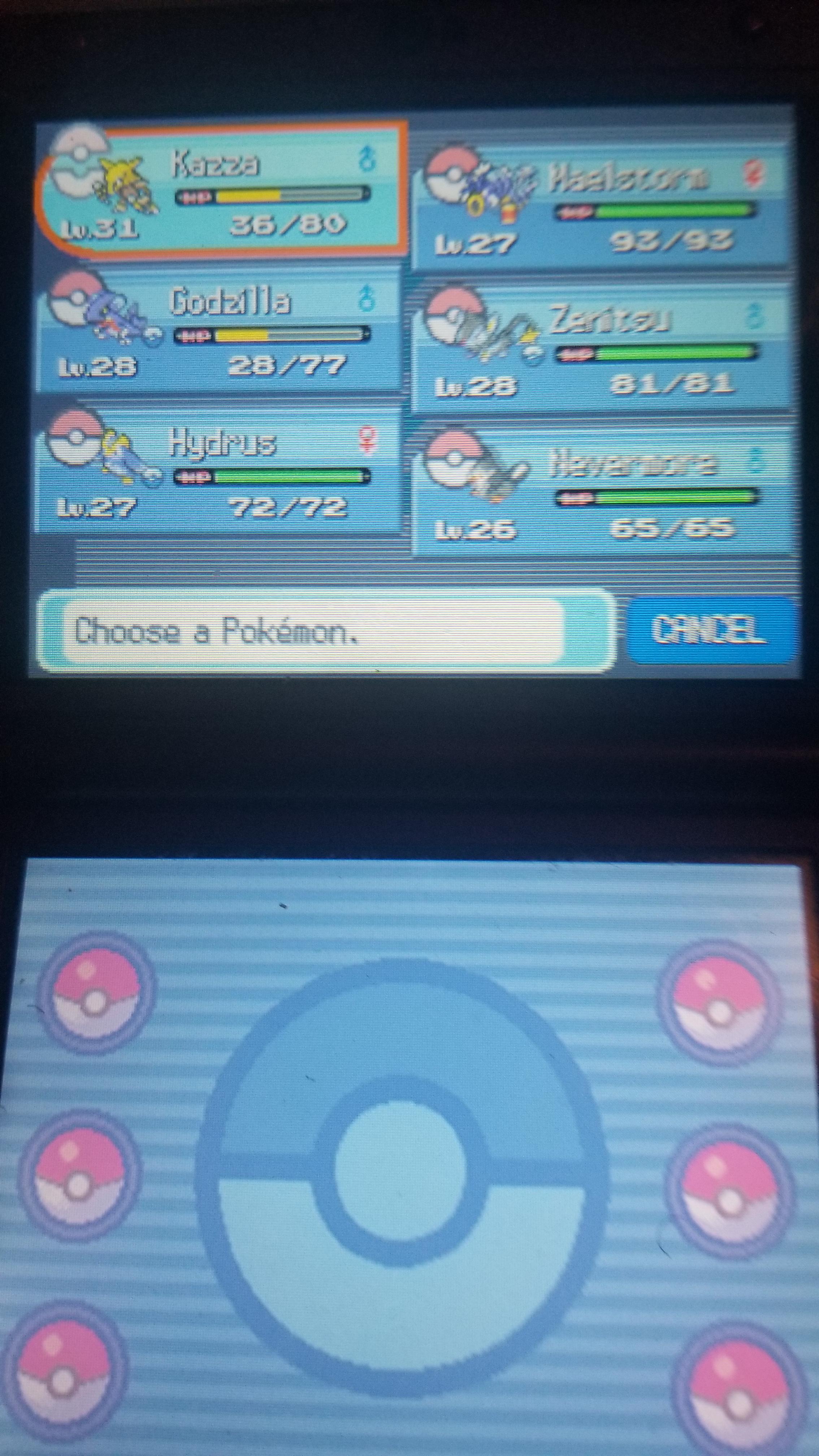 Current pokemon at Veilstone Gym after 1st battle r/nuzlocke