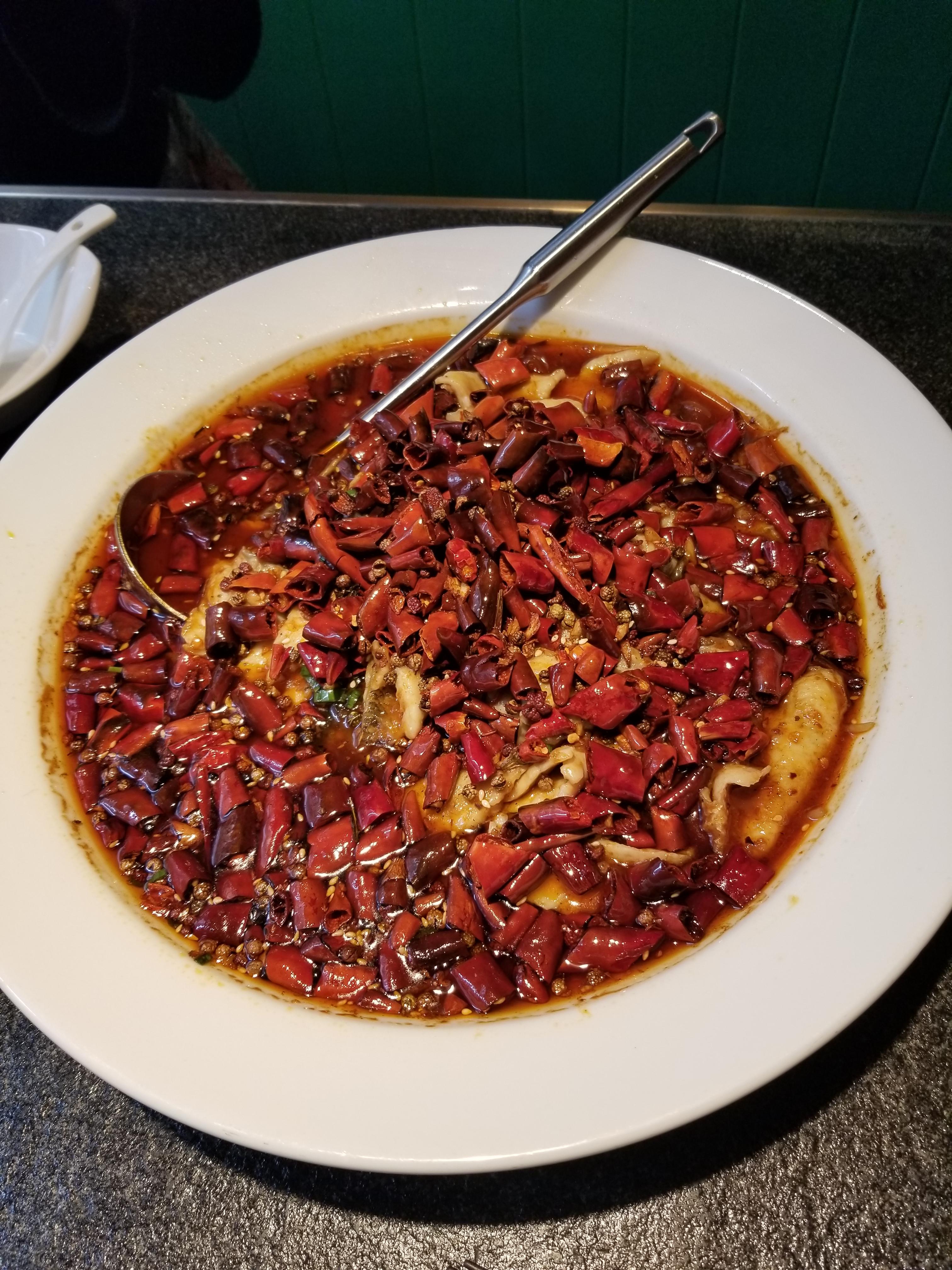 Let's have Szechuan water boiled fish for lunch r/spicy