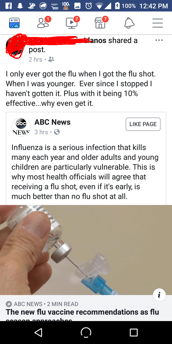 She also stated in the comments "Your immune system builds