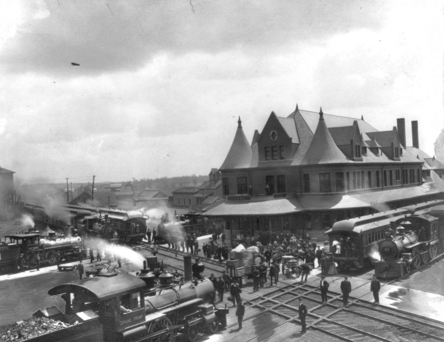 Durand, Michigan, Early 1900's LOC archive r/Michigan