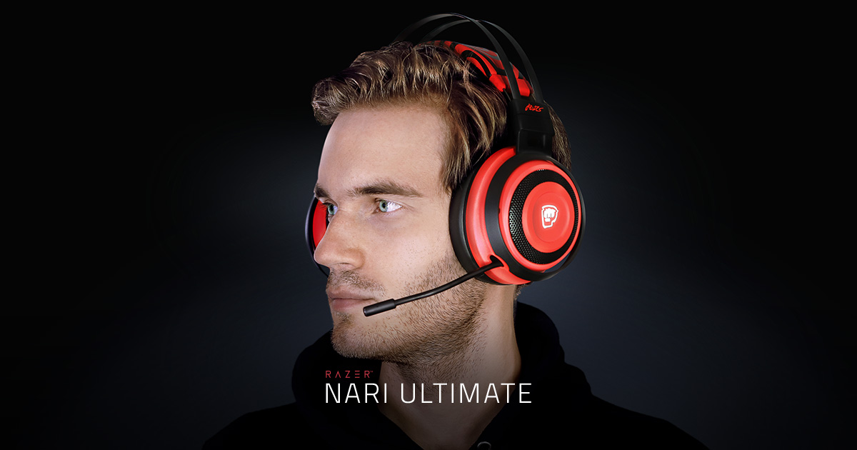Razer Nari Ultimate PewDiePie Edition Wireless Gaming