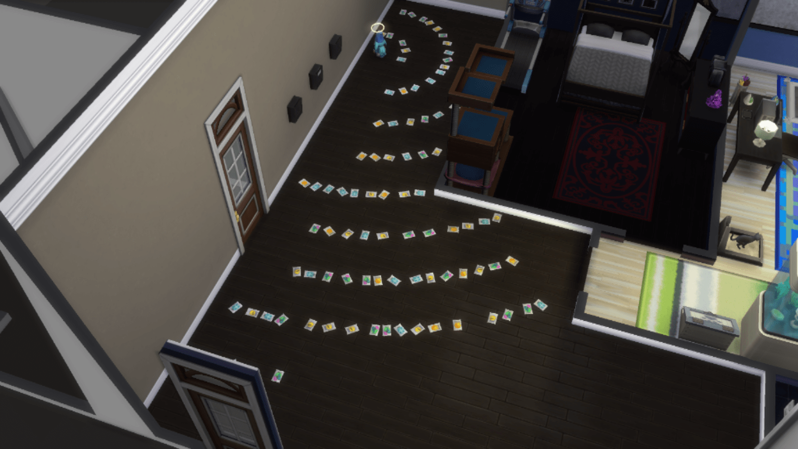 Thanks to this glitch my sim was able to build her dream home in about