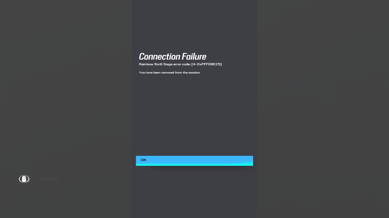 Game Freeze while playing and when trying to reconnect this appeared