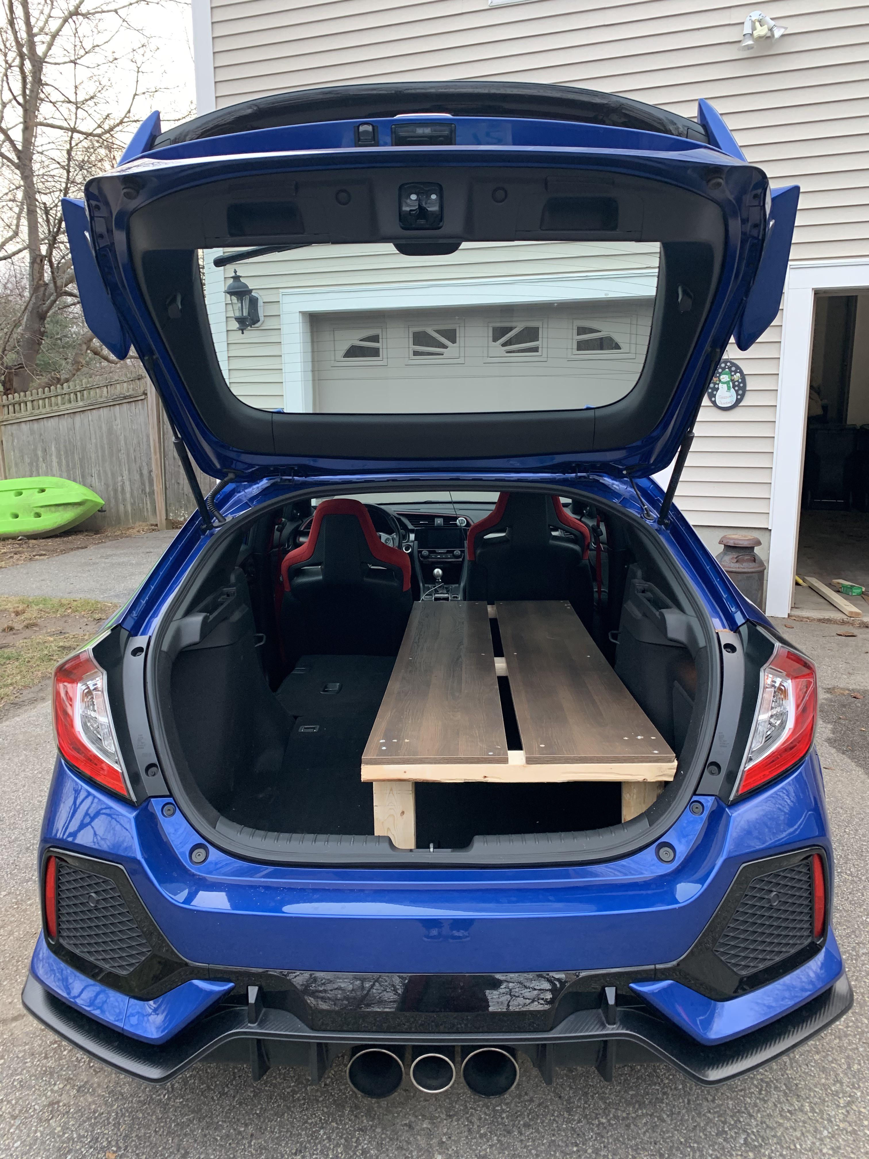 Staying with the civic hatch chain, I built my bed frame today for my
