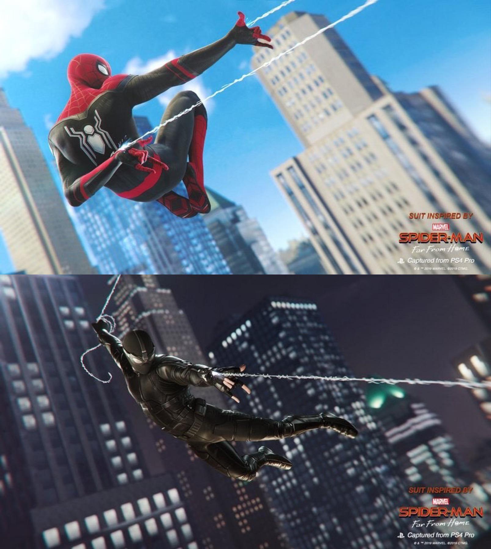 New SpiderMan Far From Home Suits Are Being Added to the PS4 Game