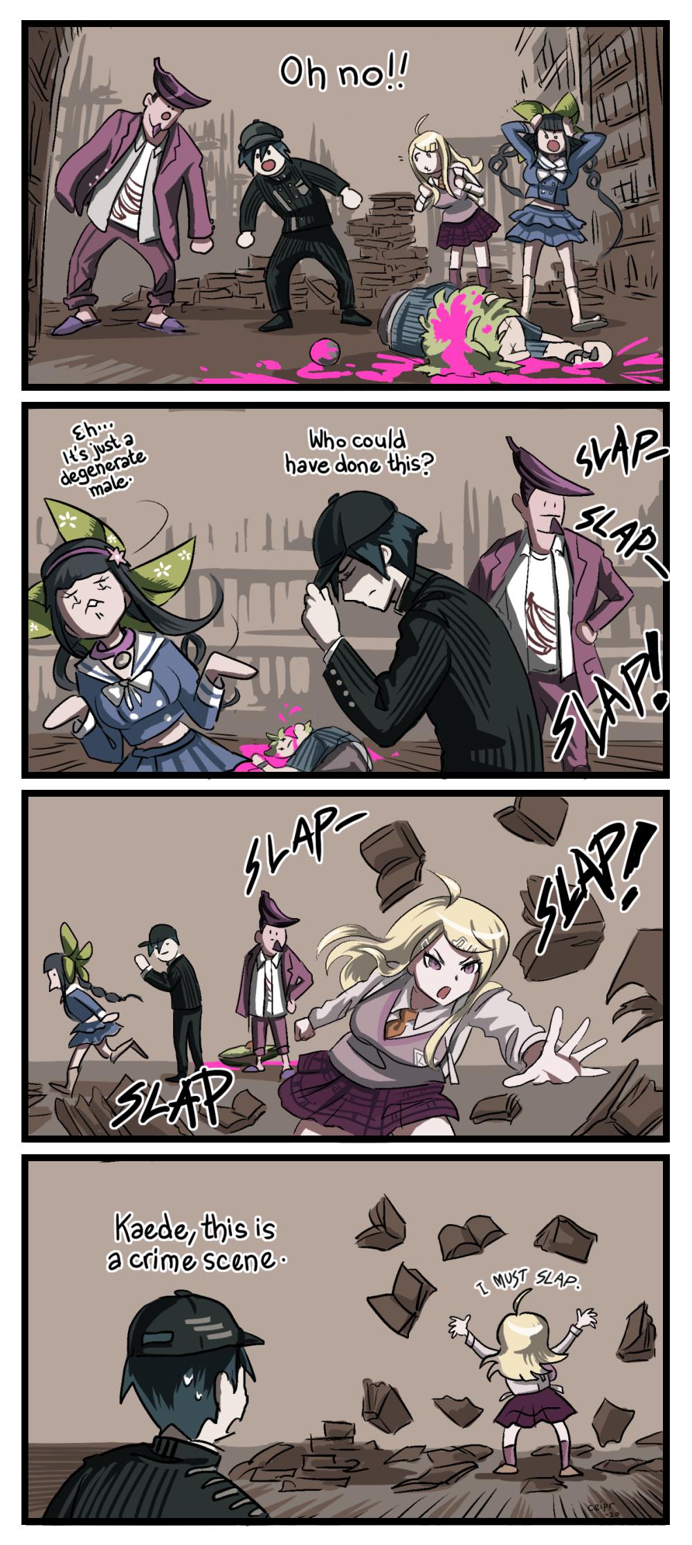 How can she slap danganronpa