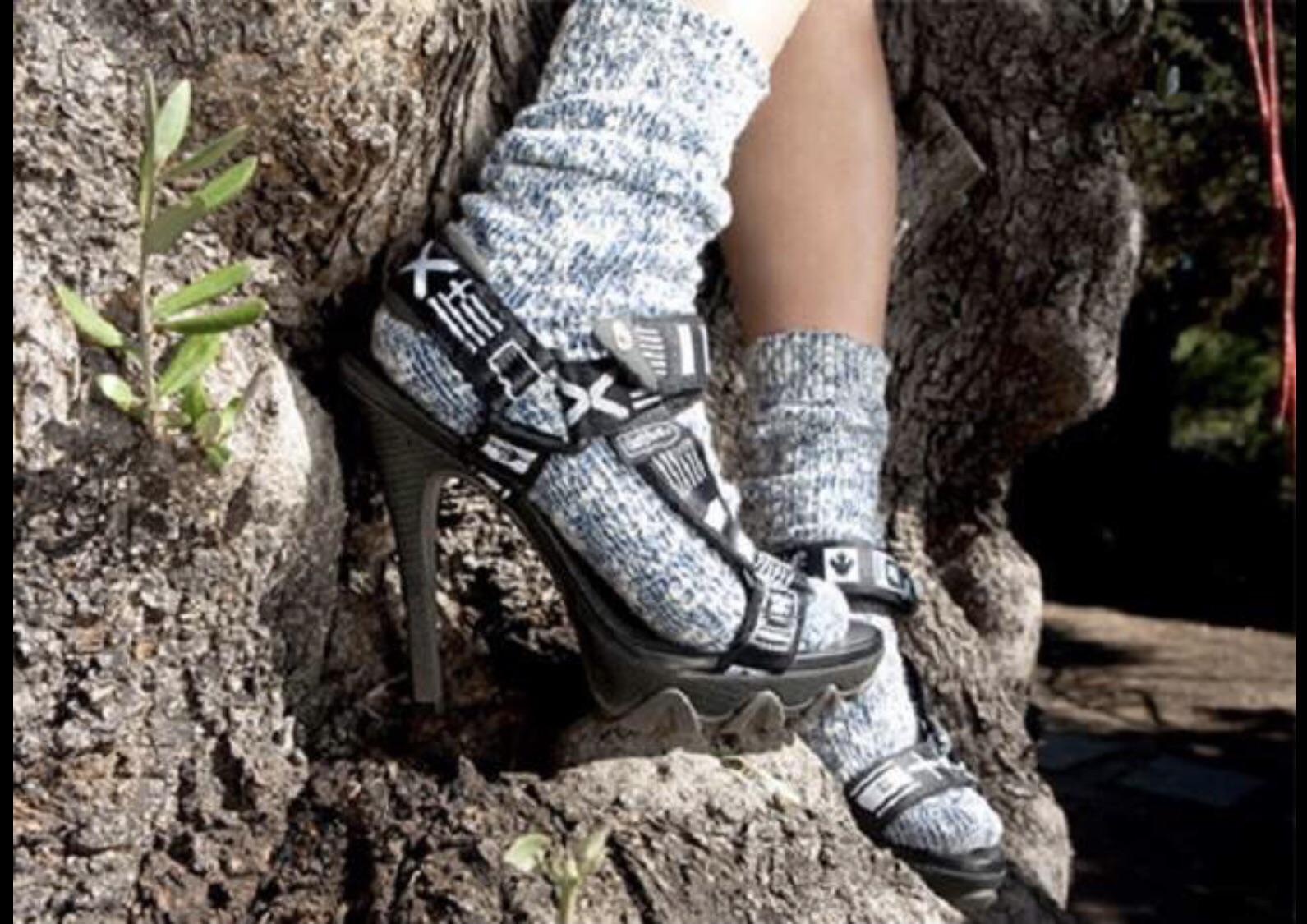 I see your denim boots and raise you hiking stilettos r/ATBGE