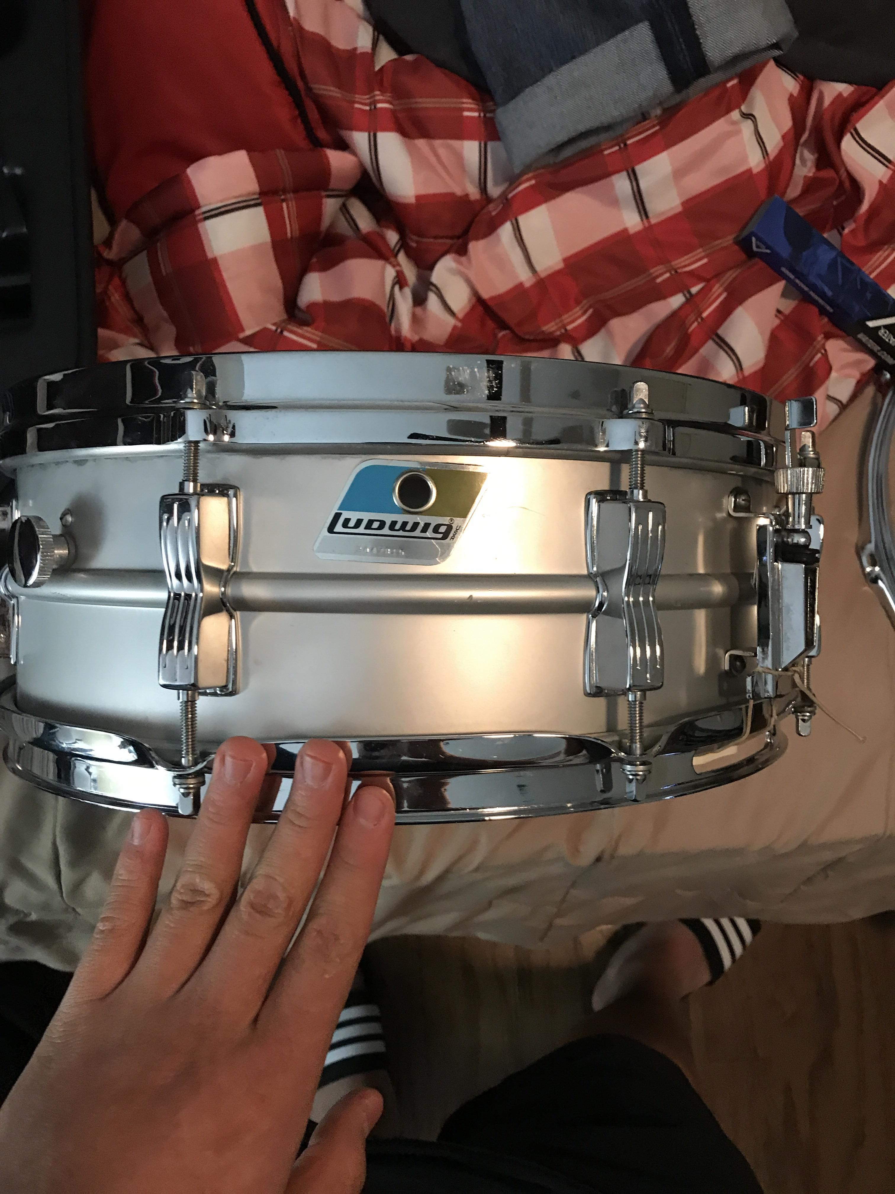 New snare day!!! Picked this 1980’s Ludwig Acrolite for 150 on