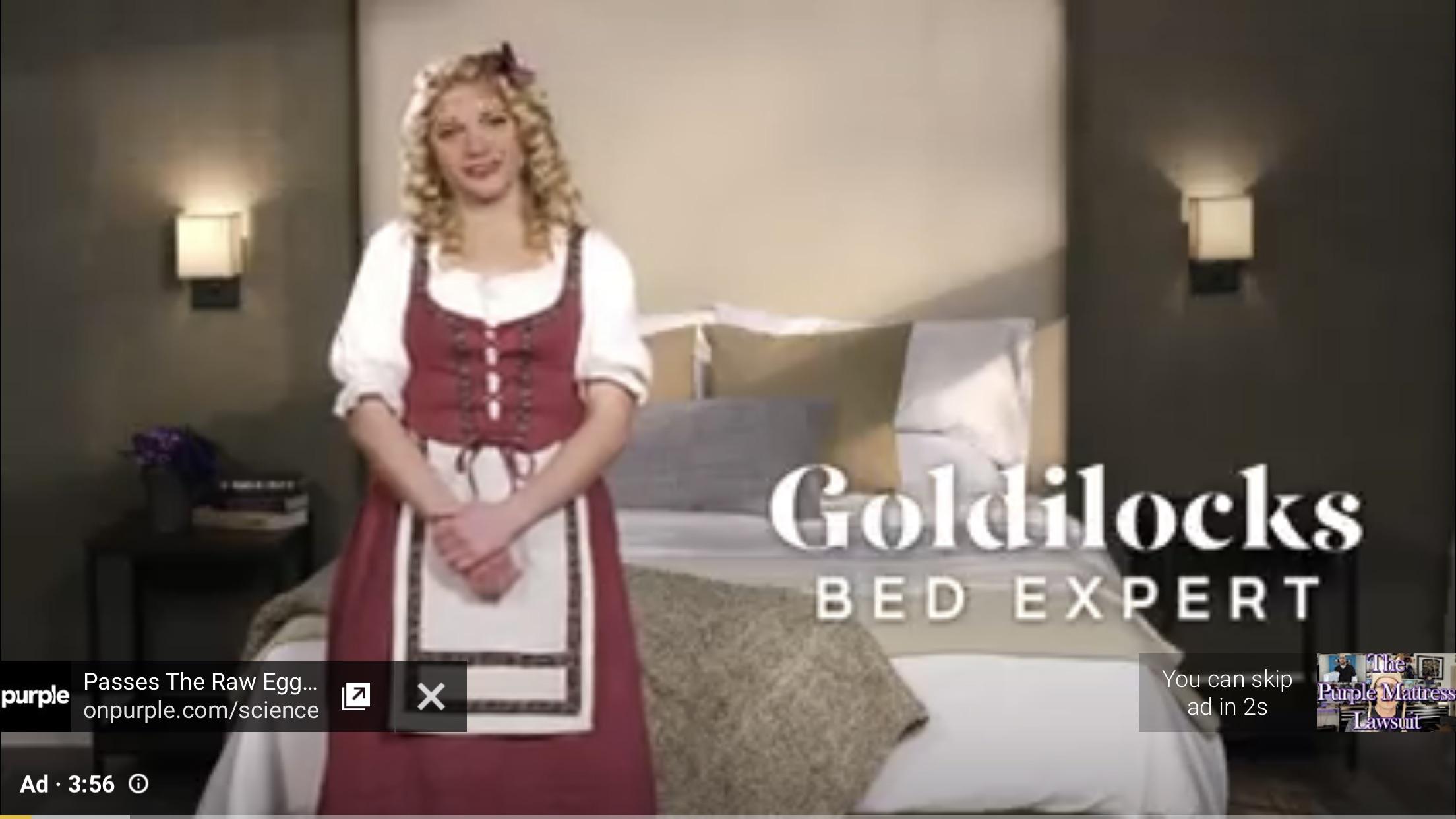 I see your jawcrzsize ad and raise you the purple mattress lawsuit