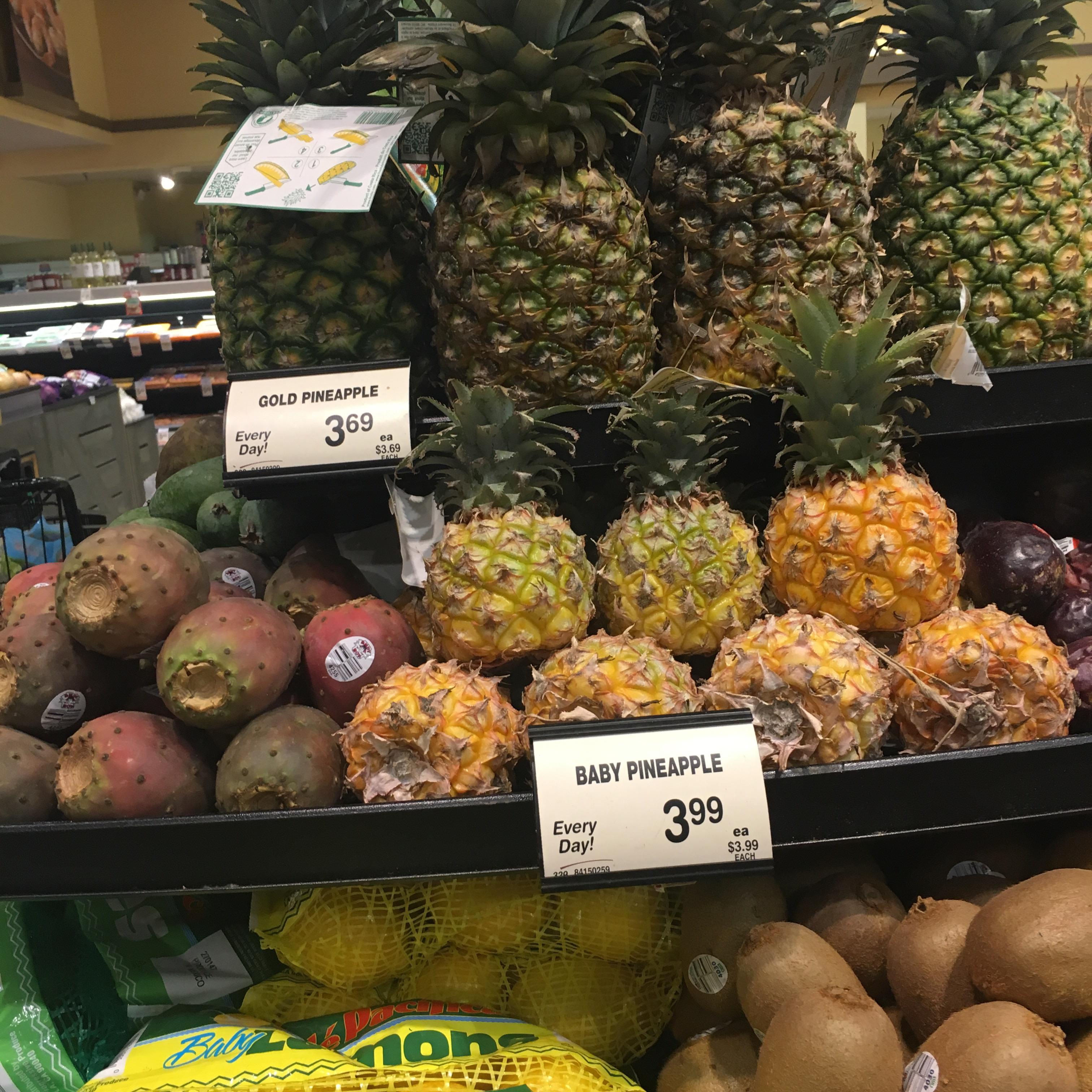Why are baby pineapples more expensive than regular pineapples, when