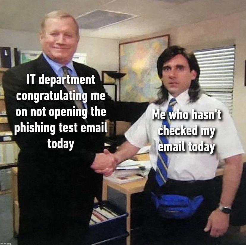 That feeling of pride when you find out the phishing email you reported