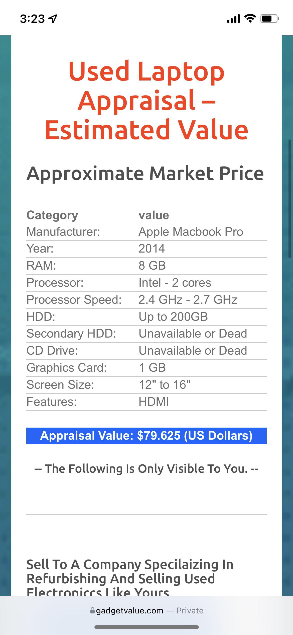 I wanted to sell my old computer. Is this website fucking with me? r