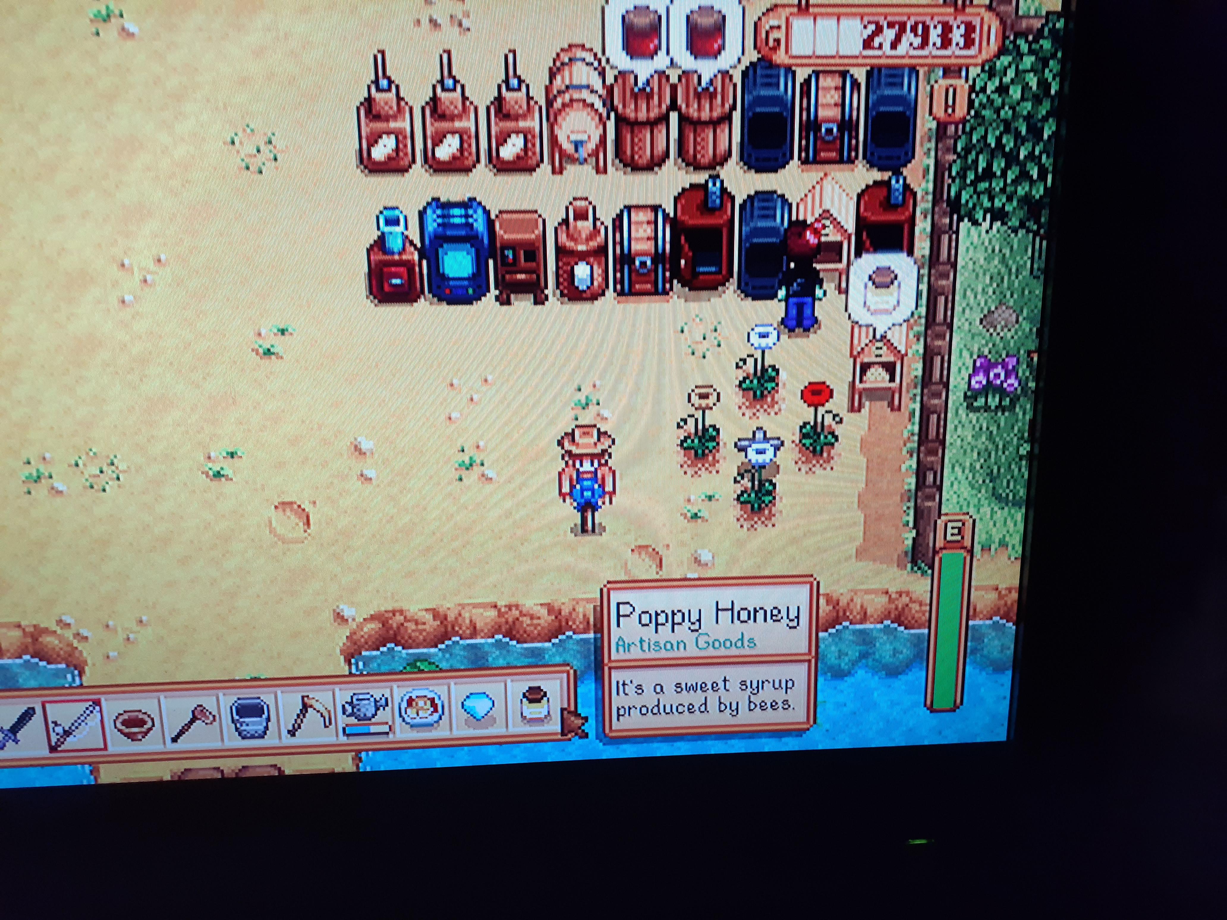 Flowers near your beehive produces flavored honey 😊 StardewValley