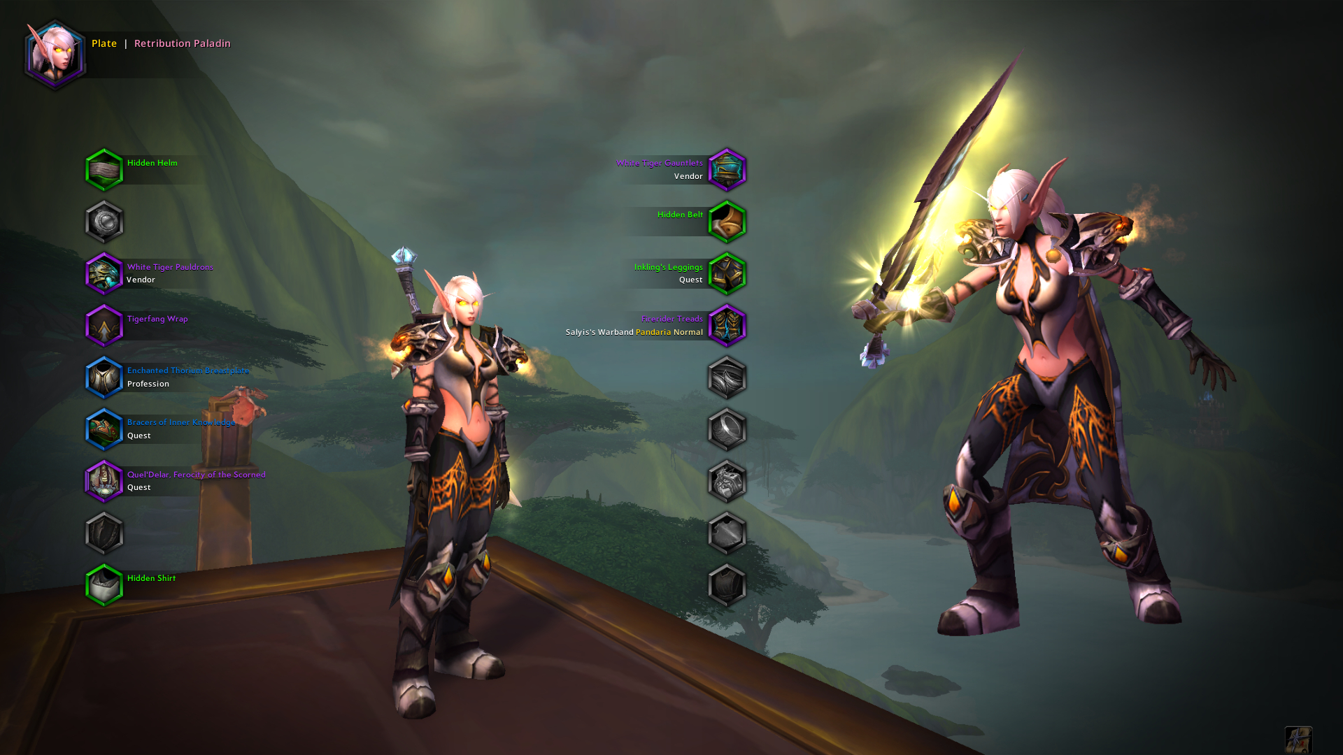 Crouching Tiger Set Transmogrification