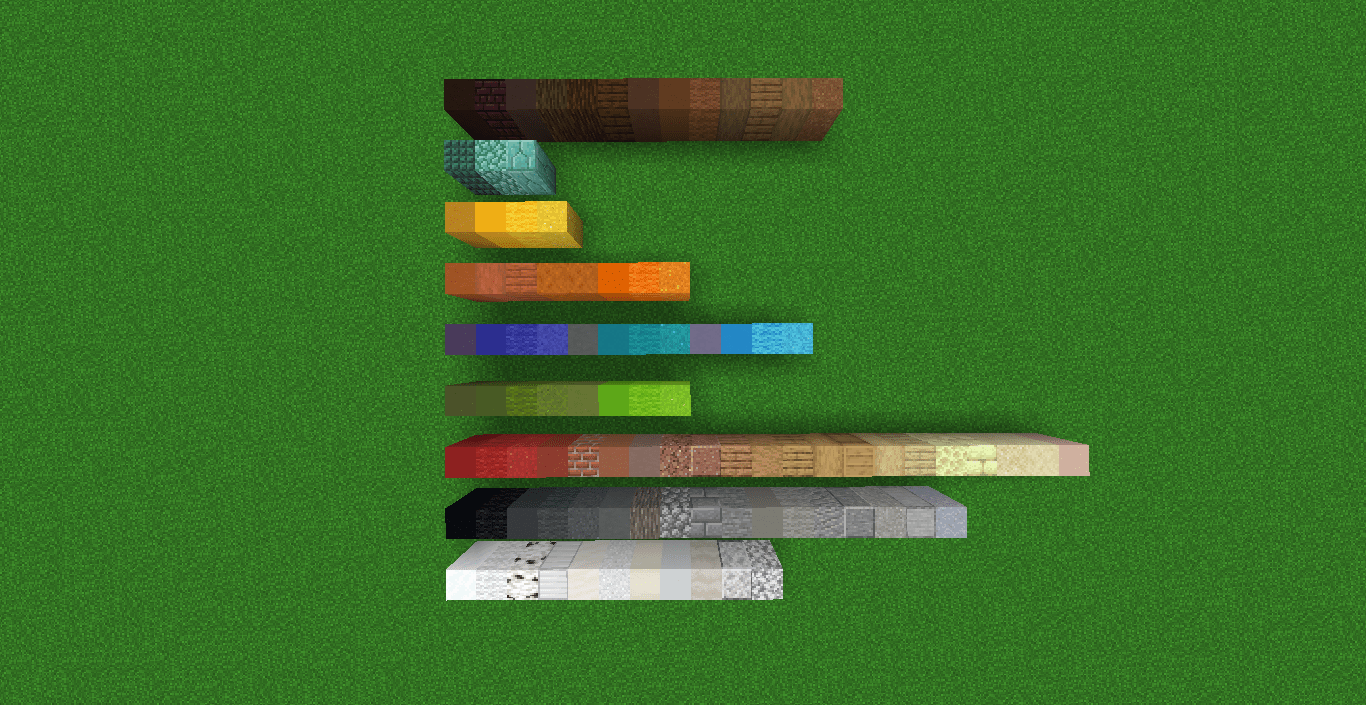 I couldn't find any build gradients online, so I made one r/Minecraft