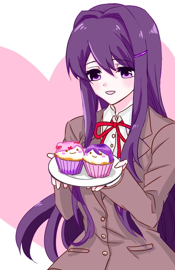 Yuri presents two cute cupcakes! (10Akiyama10) r/DDLC