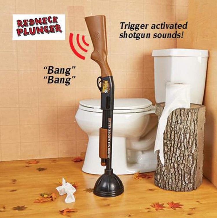 Shotgun toilet plunger r/ofcoursethatsathing