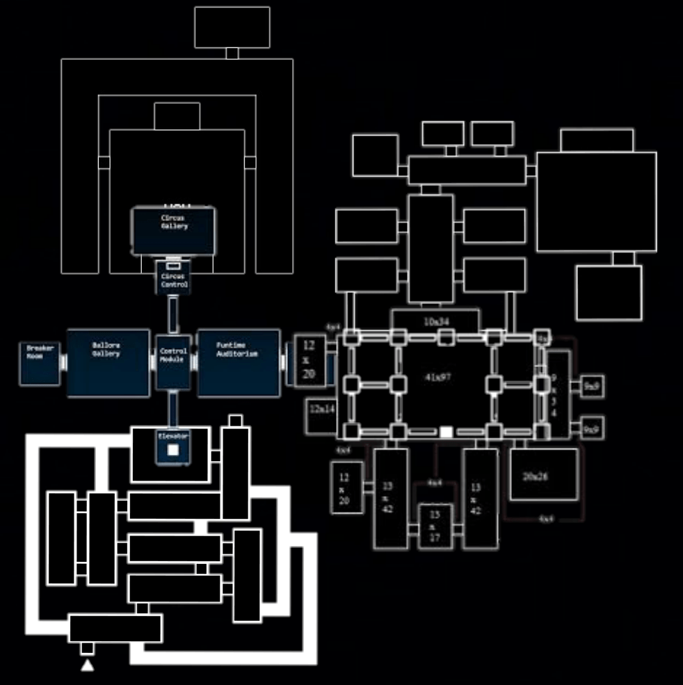 Fnaf 2 Map Layout