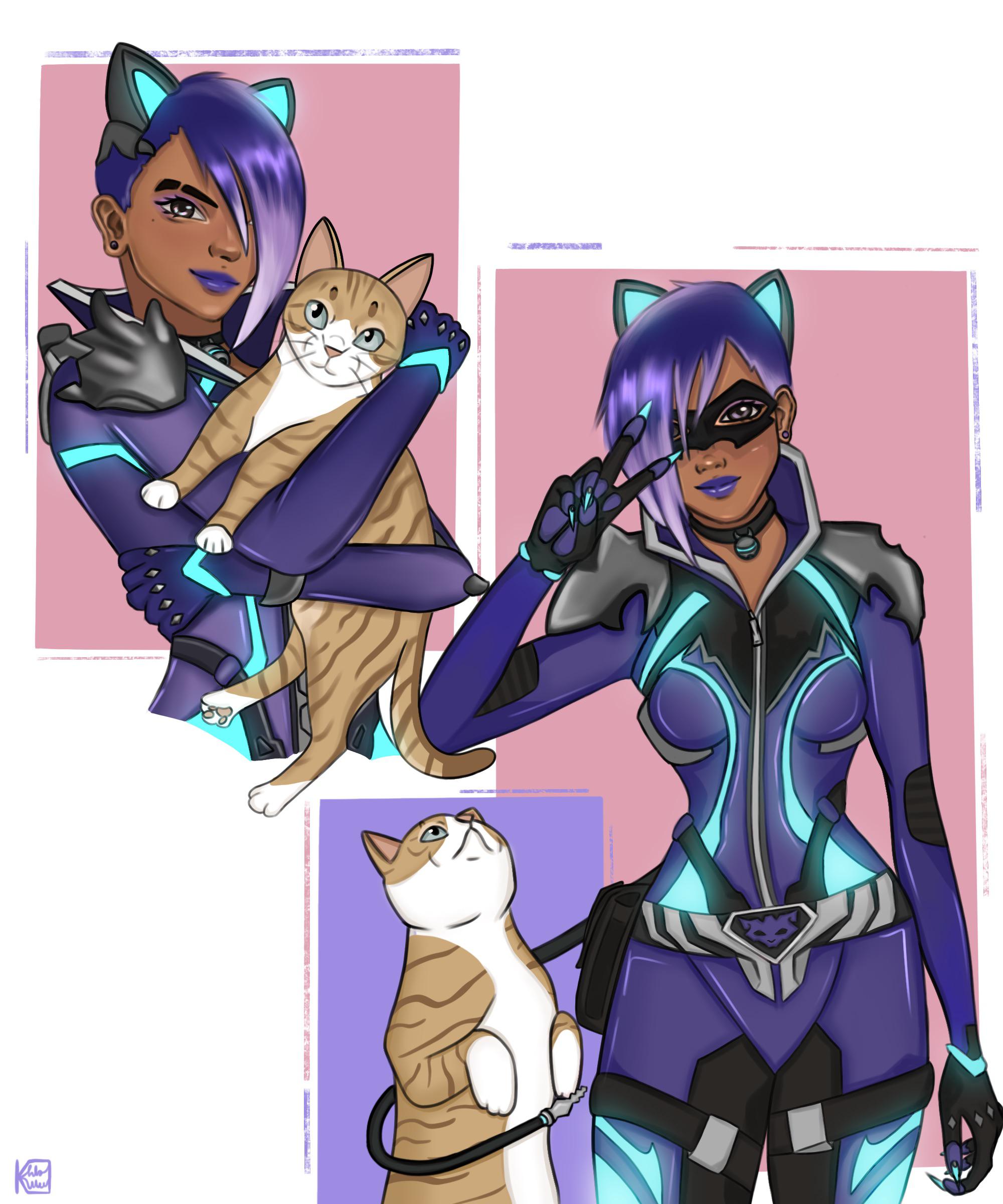 Sombra and a cat ! r/Overwatch