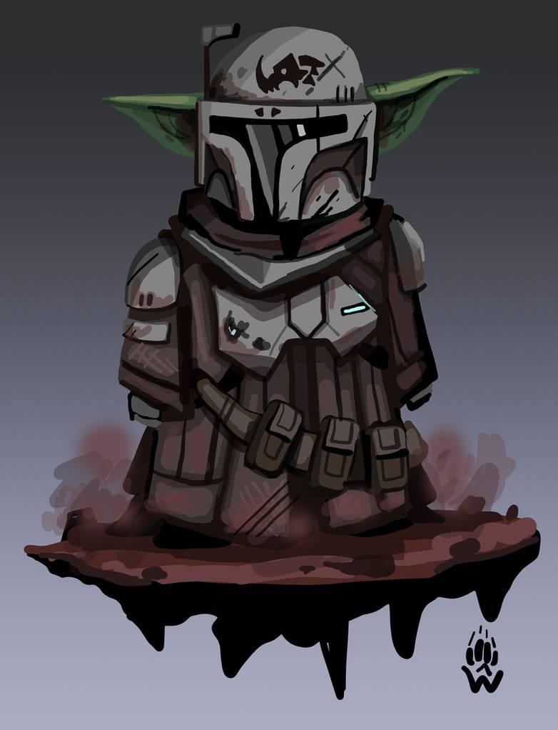 Baby Yoda wearing a helmet is not the way. I would like to see the baby